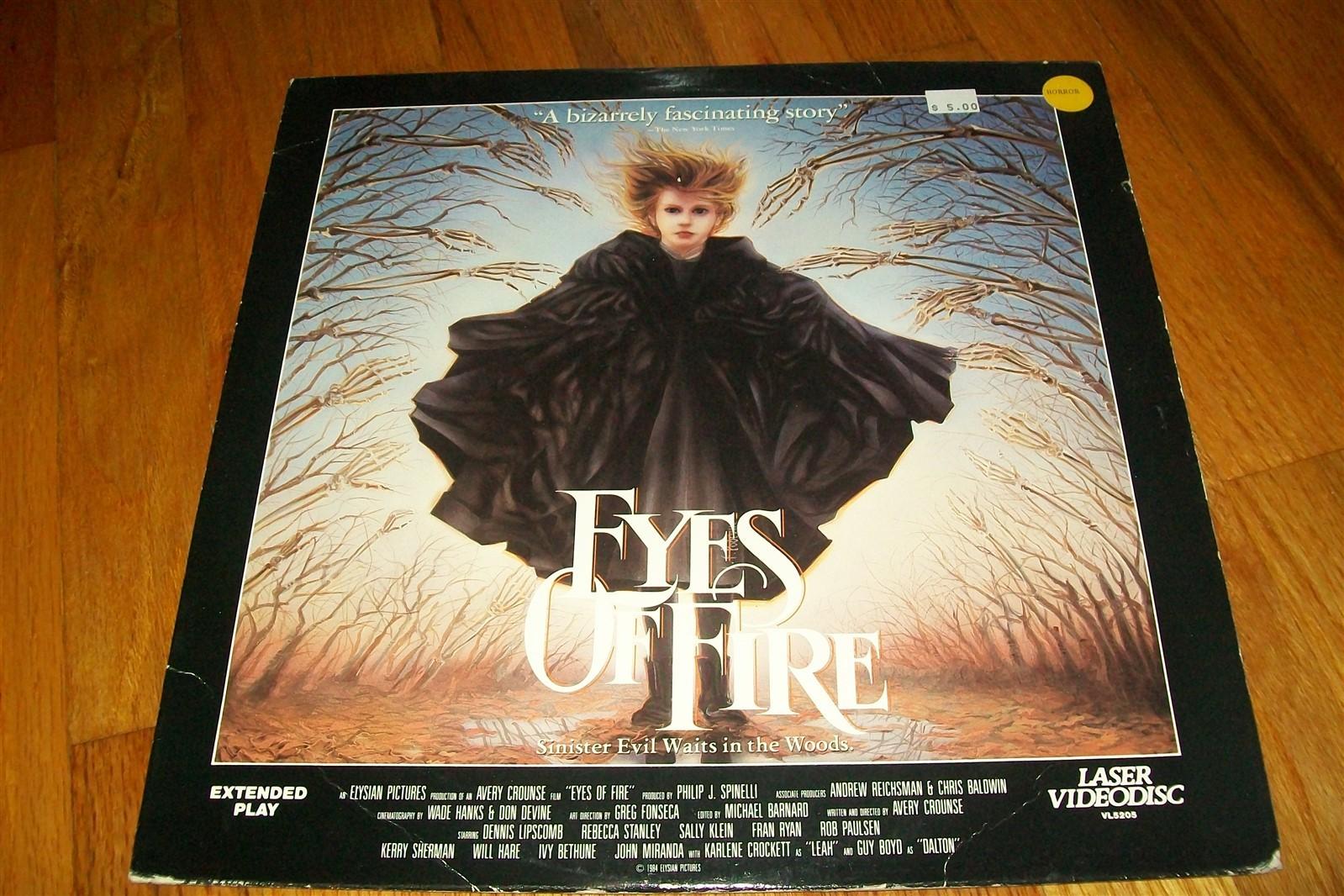 EYES OF FIRE Laserdisc LD VERY GOOD CONDITION VERY RARE GREAT HORROR FILM SCARY!