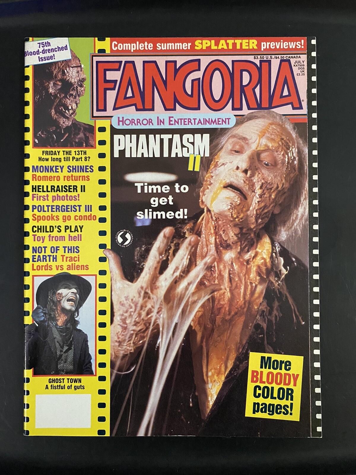1988 Fangoria #75 Phantasm II Hellraiser Poltergeist