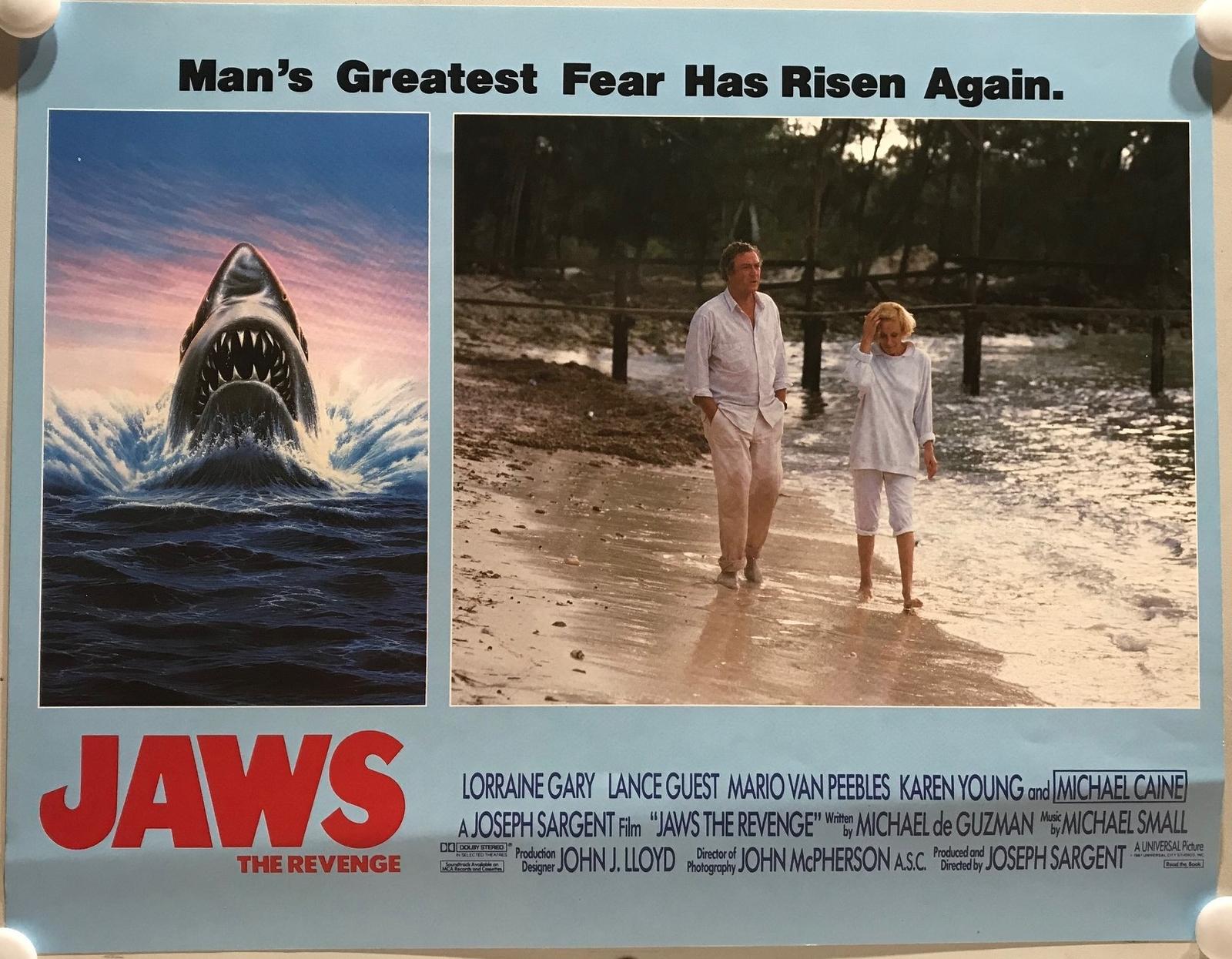 ORIGINAL LOBBY CARD - JAWS: THE REVENGE (f) - 1987 - key card -  Lorraine Gar...