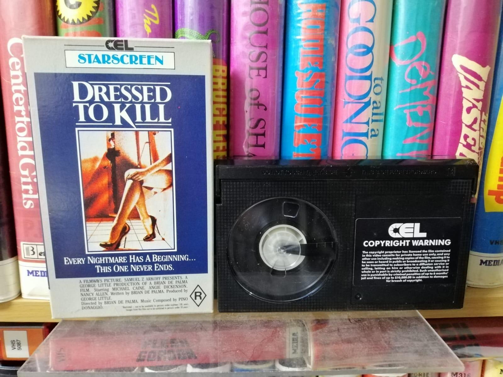 DRESSED TO KILL - Mega Rare Oz STAR Video Betamax CARTON Issue  SLASHER/THRILLER