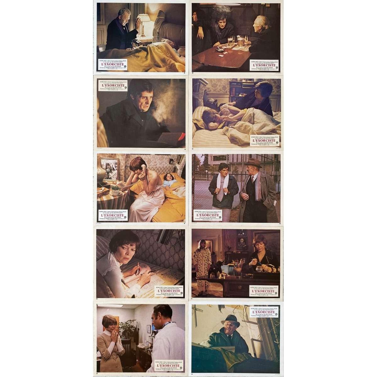 THE EXORCIST Original Lobby Cards x10 - 9x12 in. - 1974 - William Friedkin, Max