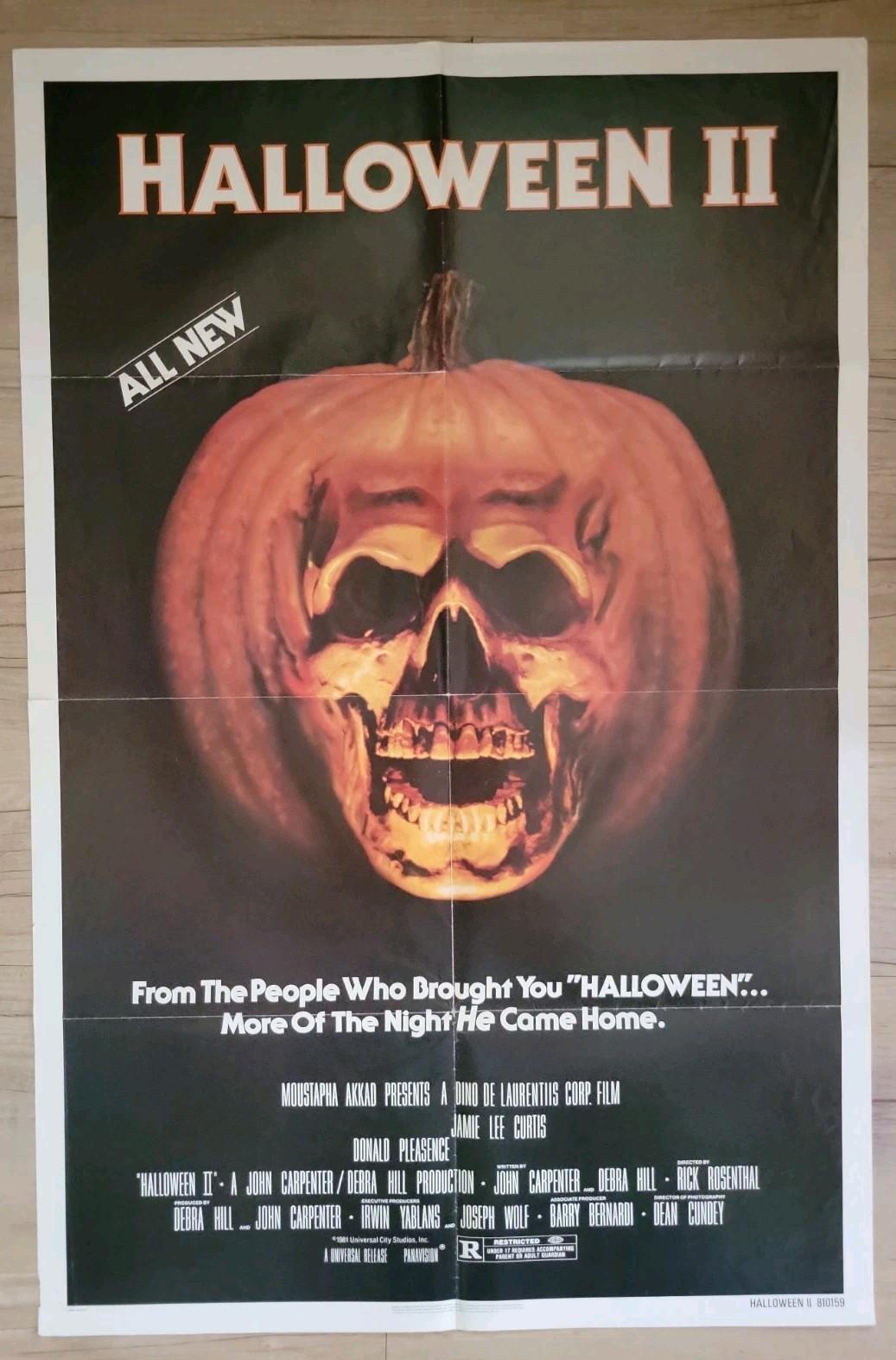 HALLOWEEN 2 Original Movie Poster JOHN CARPENTER 1981 1-SHEET 27x41