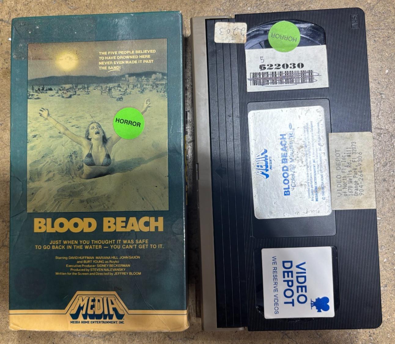 Blood Beach (VHS, 1981) Vintage 80s Cult Horror Science Fiction
