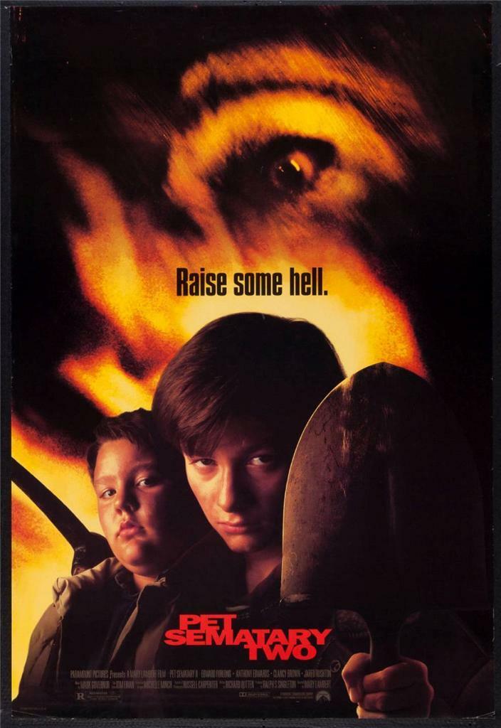 PET SEMATARY TWO - 27x40 D/S Original Movie Poster One Sheet 1992 Edward Furlong