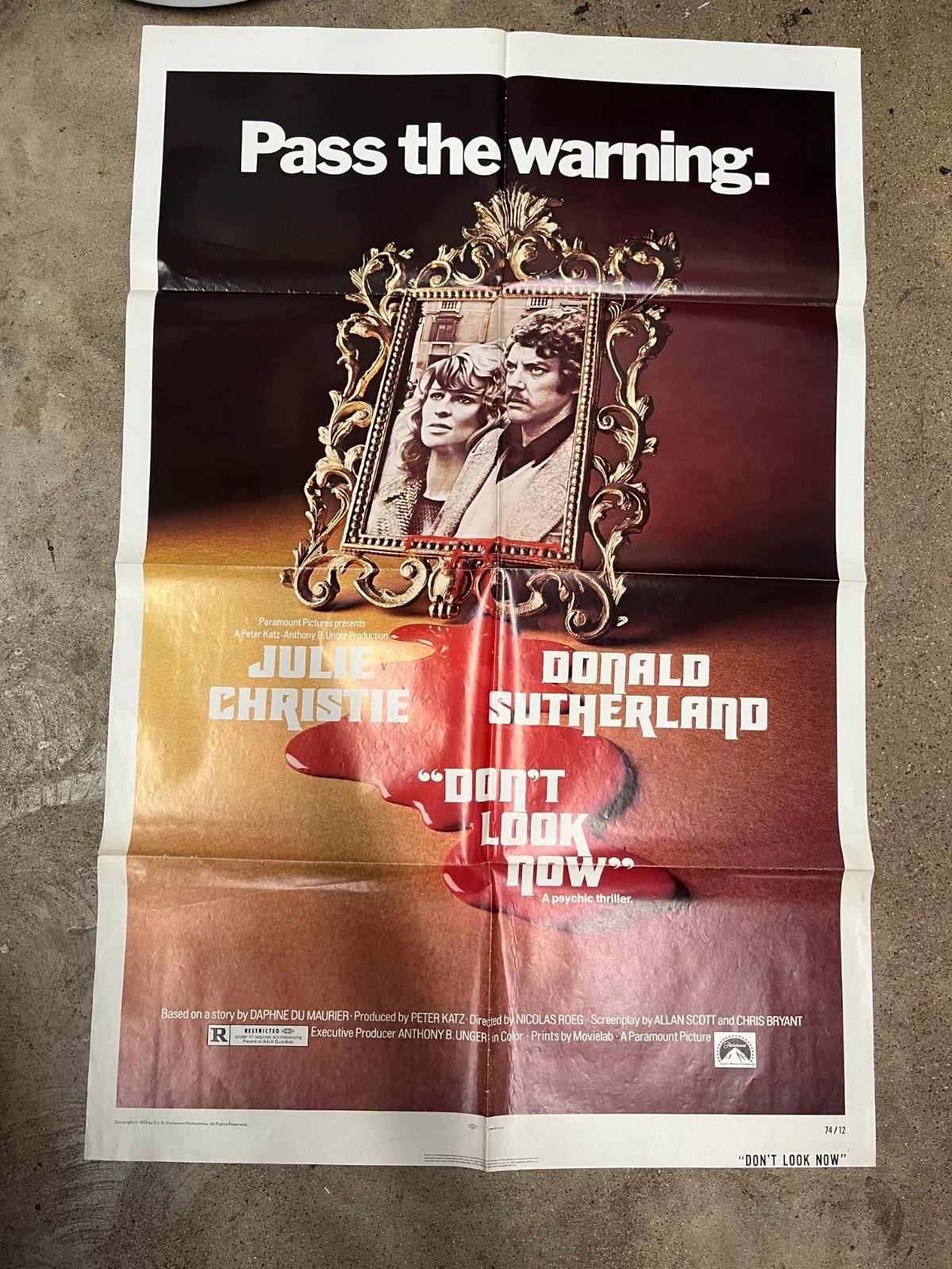 Don't Look Now (1973, Paramount) movie poster