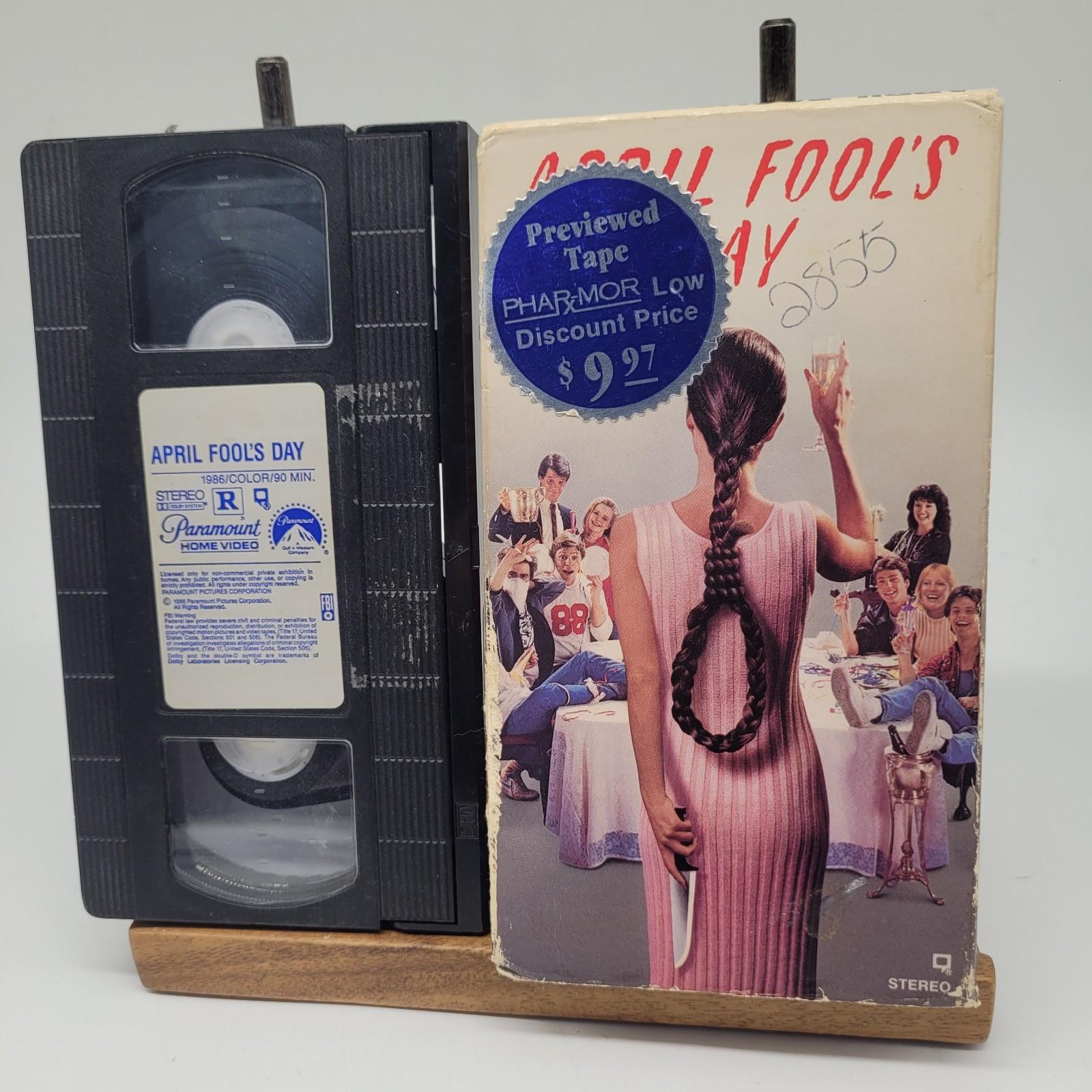 Mega Rare April Fool’s Day Classic Rare Horror Slasher VHS VCR Tape 