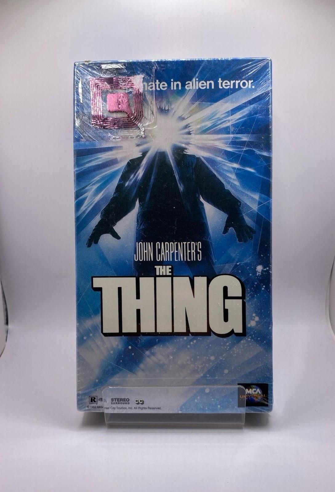 Vintage 1982 John Carpenter The Thing VHS SEALED MCA Universal Horror