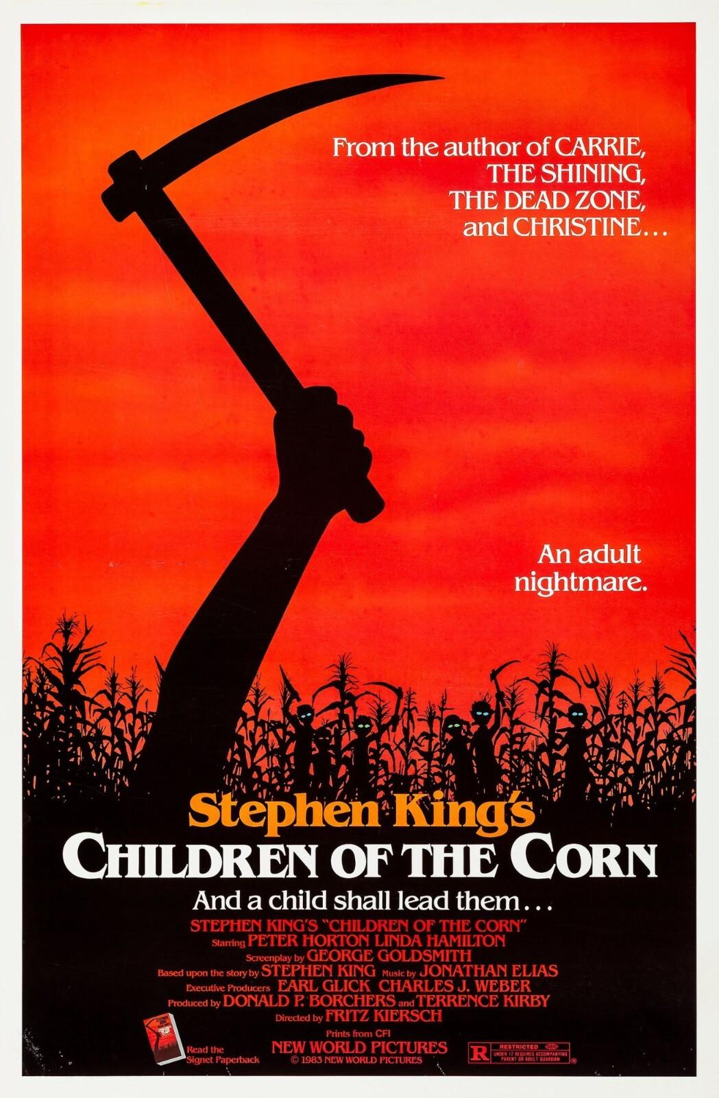CHILDREN OF THE CORN  (1984) ORIGINAL MOVIE POSTER  -  ROLLED