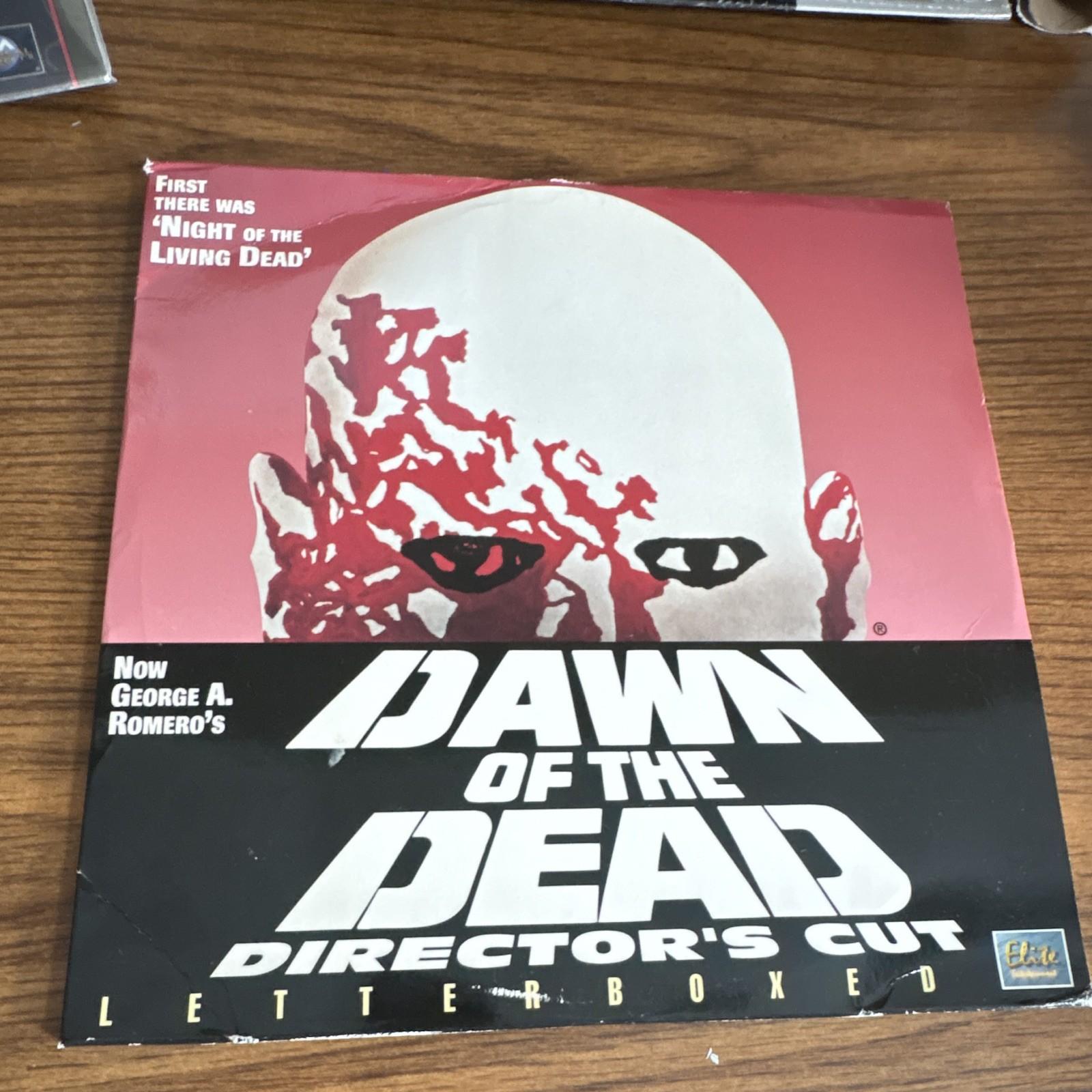 RARE Dawn of the Dead LaserDisc Director’s Cut Letterboxed 1978 Horror/Zombies