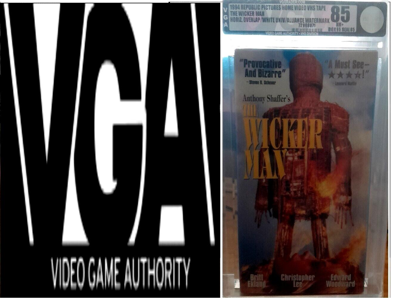 THE WICKER MAN 1973/1994 ORIGINAL vhs new graded VGA 85 NM+ EDWARD WOODWARD WMs