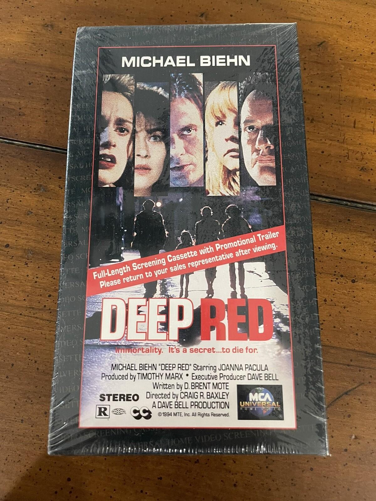 Deep Red VHS RARE Screener SEALED MCA Watermark on Side Film Noir Sci-Fi