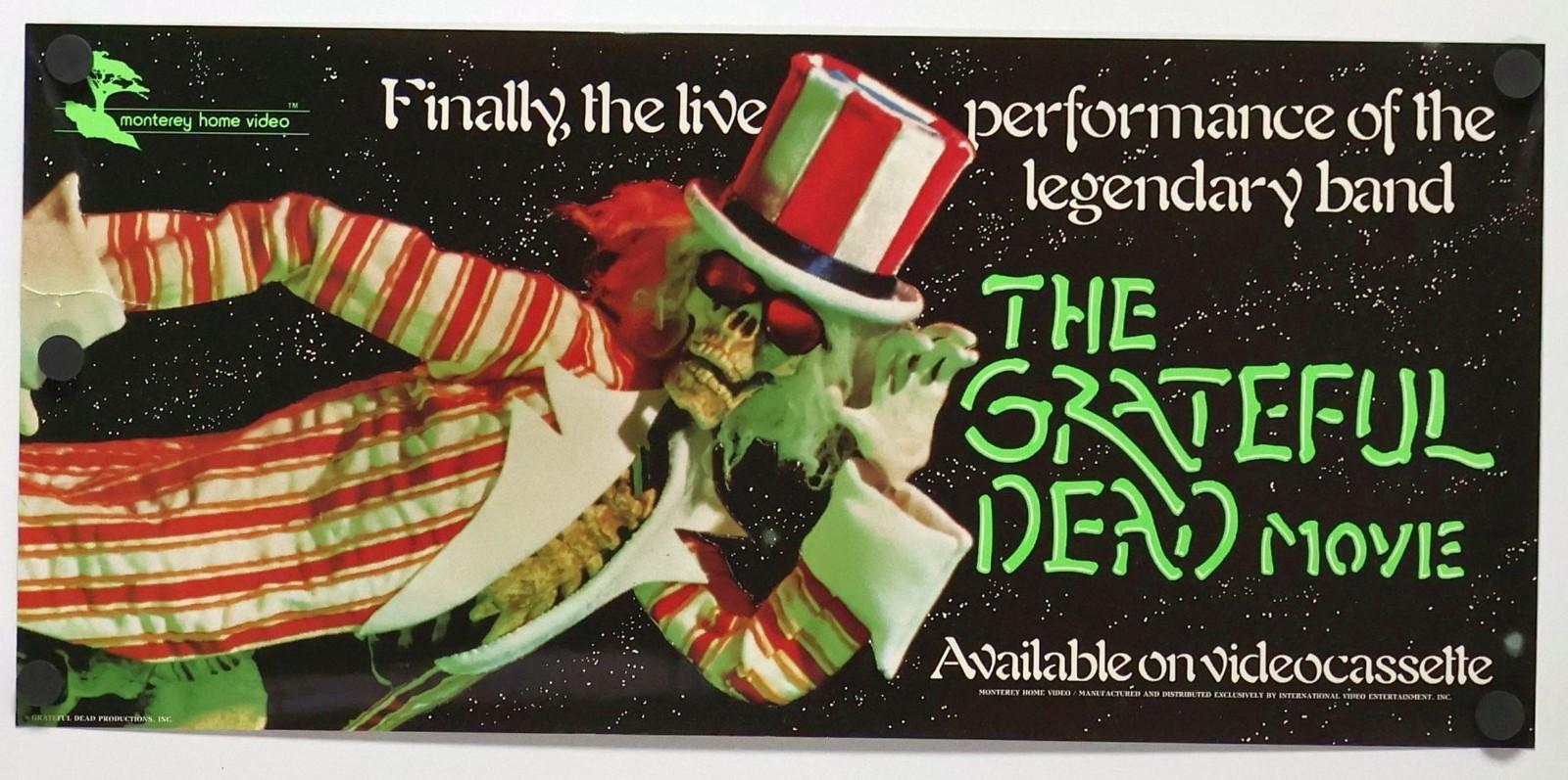 The Grateful Dead Movie original movie poster - 1987 Video release EX-