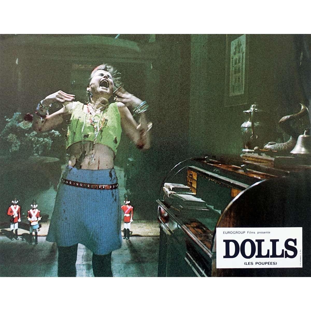 DOLLS Original Lobby Card N1 - 9x12 in. - 1987 - Stuart Gordon, Ian Patrick Will