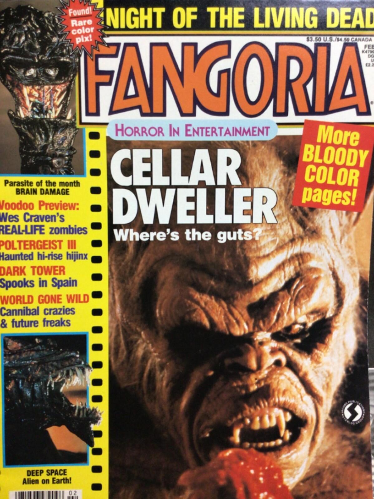 FANGORIA ~ #71 ~ February 1988 ~ Cellar Dweller ~  NRMT!!!
