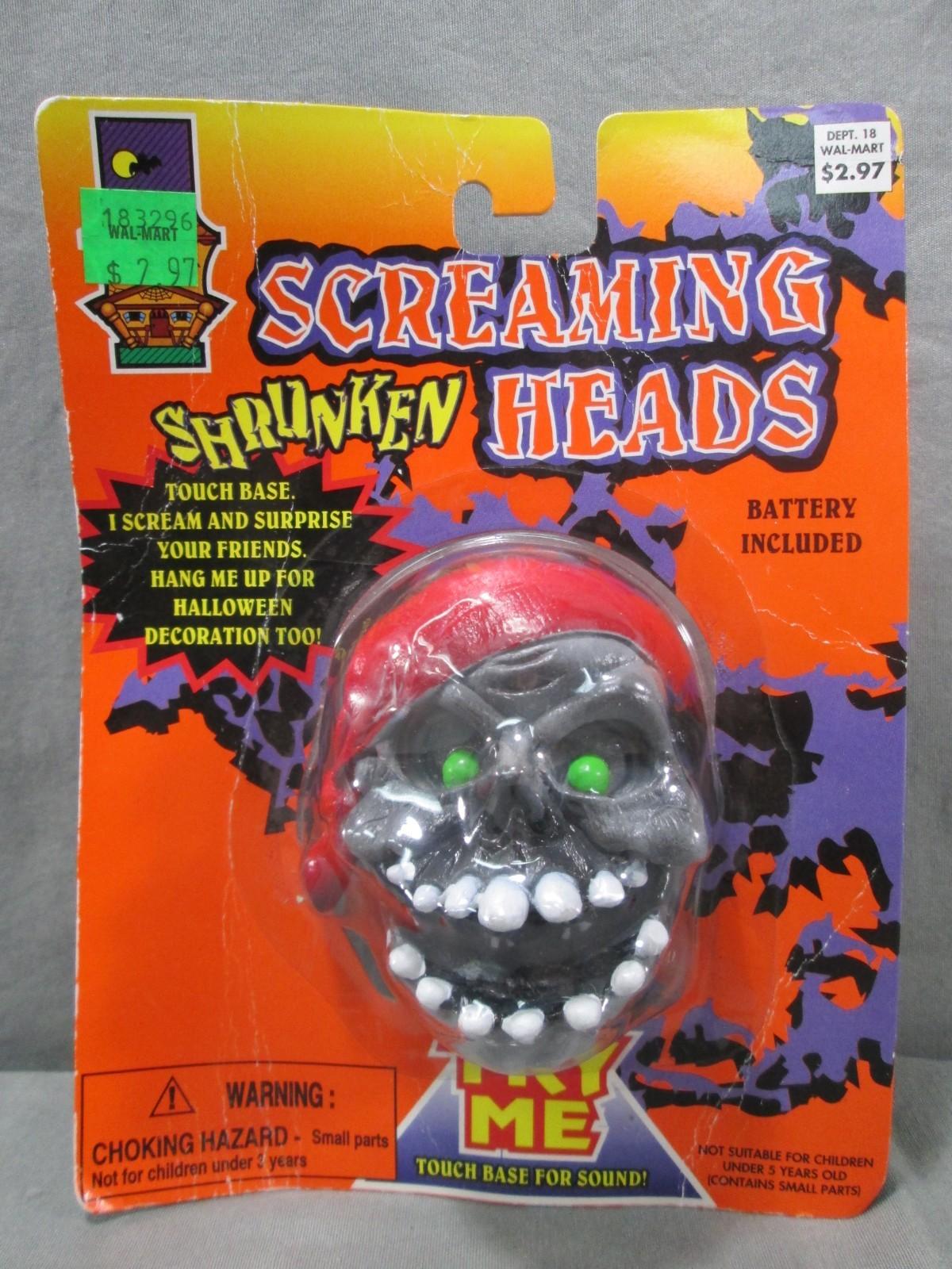 Screaming Shrunken Heads Factory Sealed MOC 1995 Toy State Industrial LTD MFY