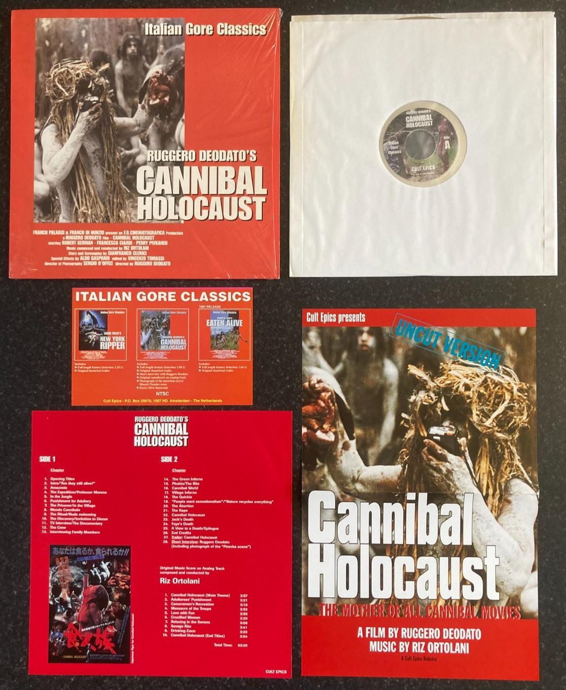 CANNIBAL HOLOCAUST 1980 Collector's Edition w. Rare Poster LASERDISC 1996 NTSC