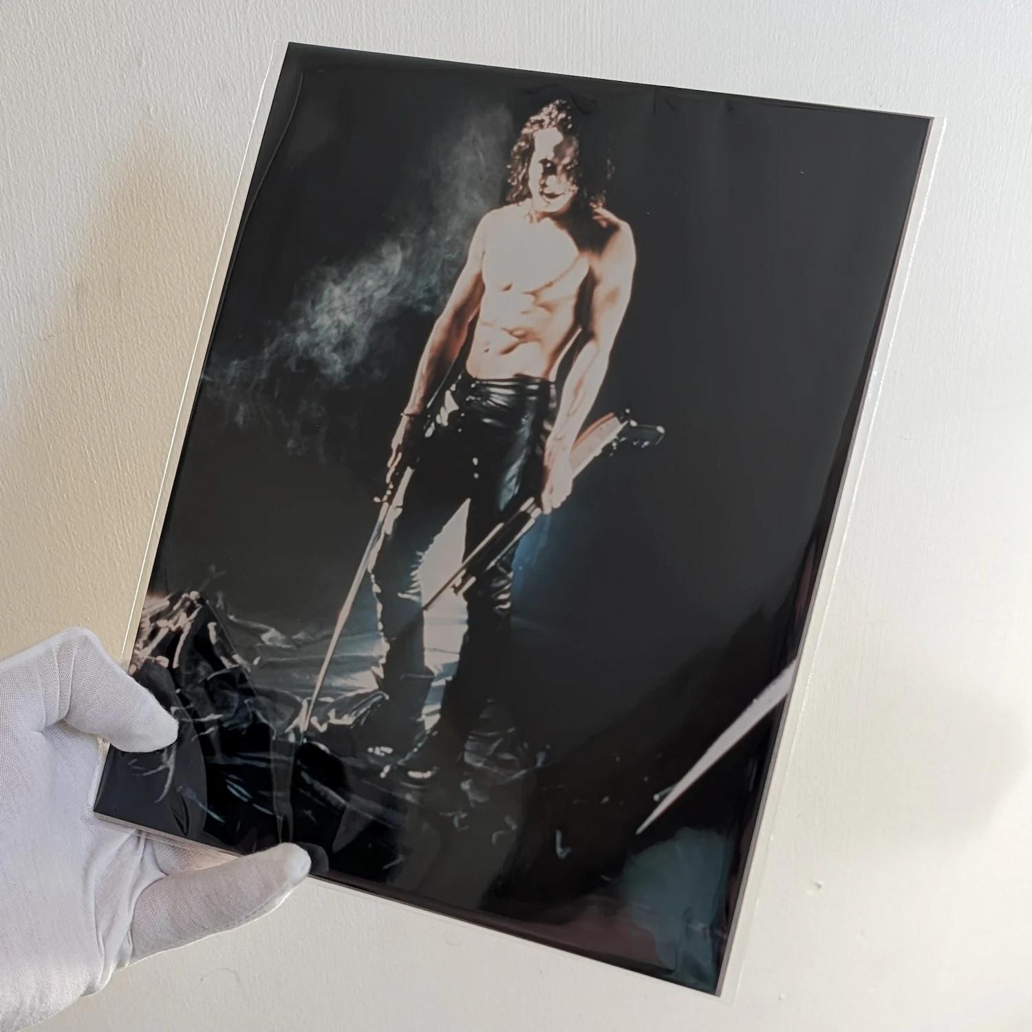 BRANDON LEE as Eric Draven in "The CROW" (1994) Vintage Glossy Promo Photograph!
