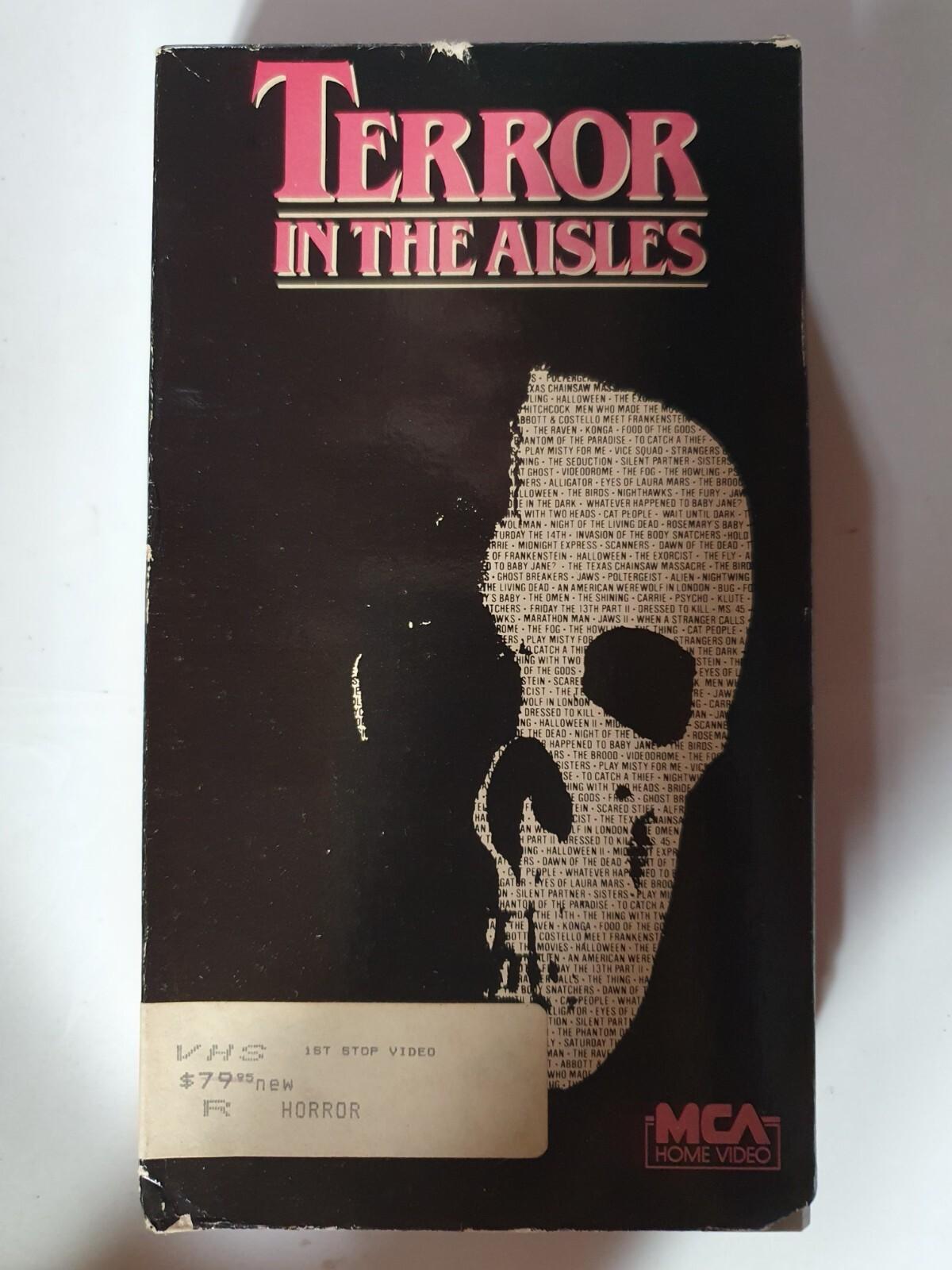 Terror in the Aisles Ultra Rare VHS