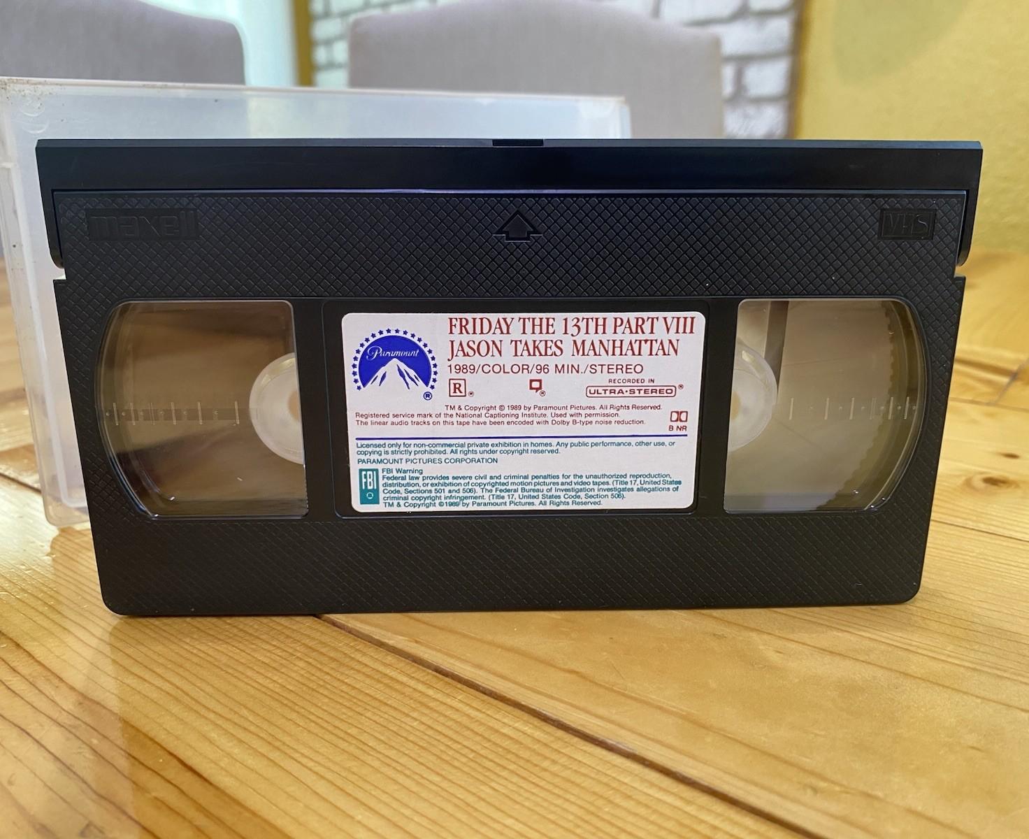 Friday the 13th Part VIII Jason Takes Manhattan VHS 1989 Paramount Horror Movie 