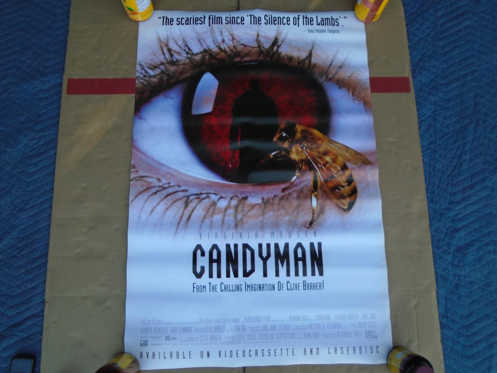 CANDYMAN Original One Sheet Video Store Movie Poster - 1992 CLIVE BARKER 27x40~*