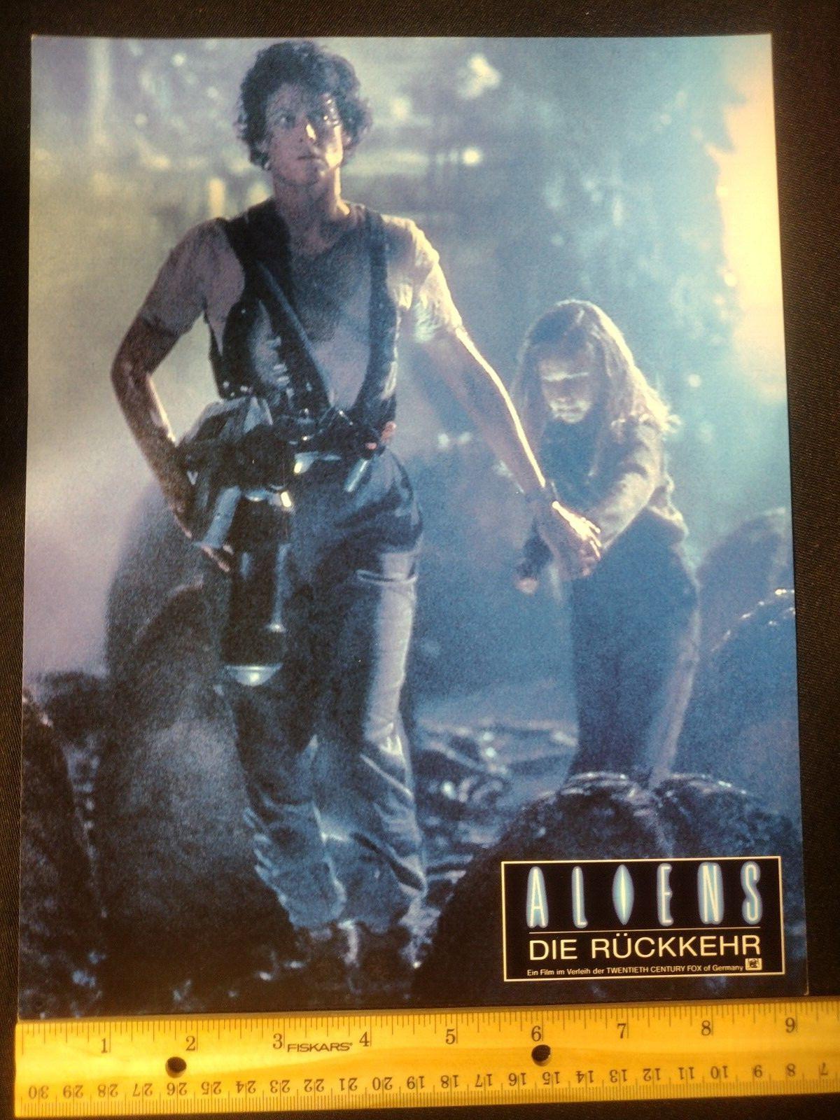 1986 Original Aliens Ripley/Newt German Fox Press Kit Movie Lobby Card Mint JC
