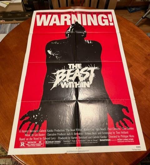 Beast Within 1982 - US Movie One Sheet - Original 27x41 - Horror