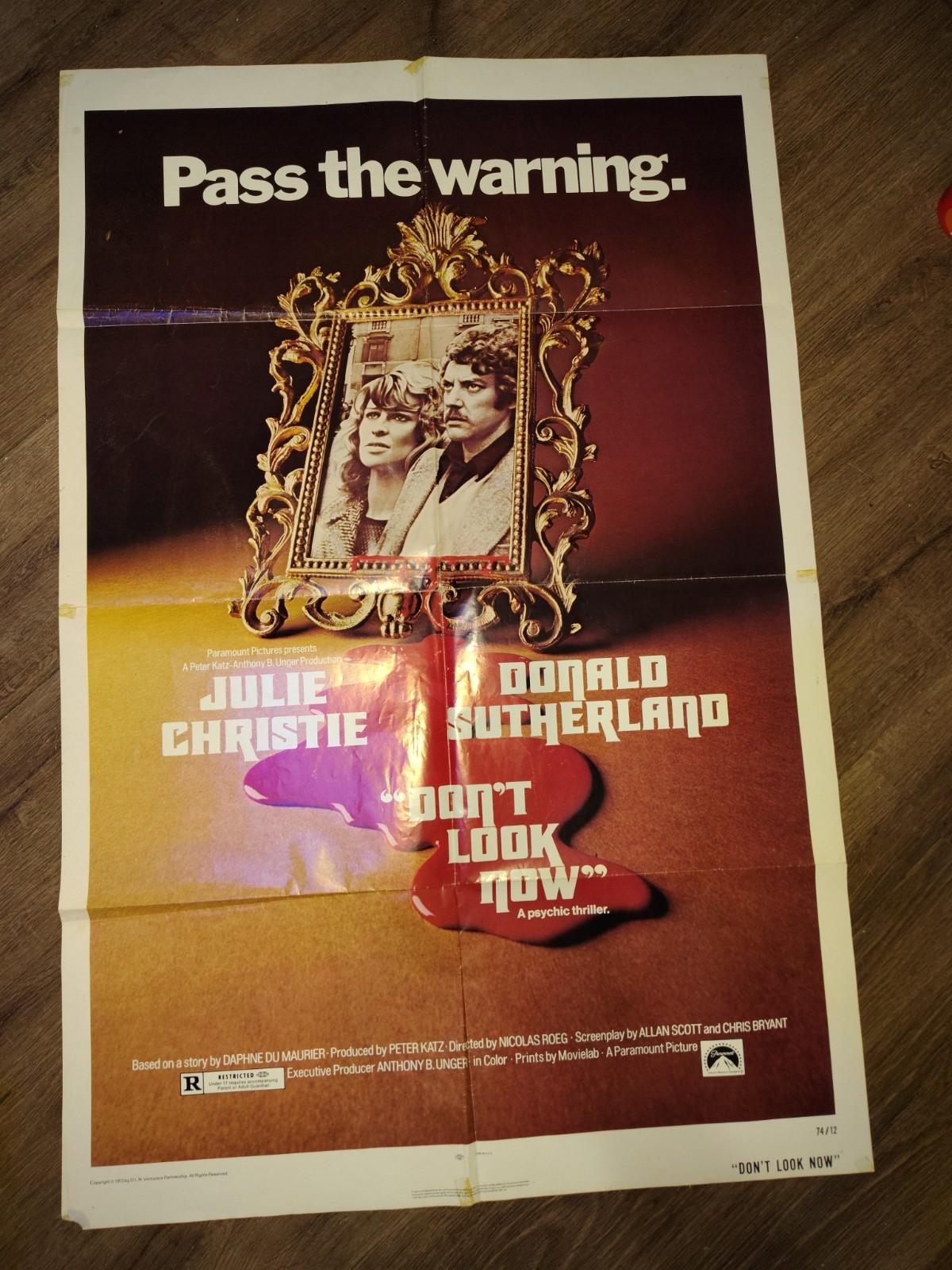 "Don't Look Now "Original One Sheet Movie Poster  