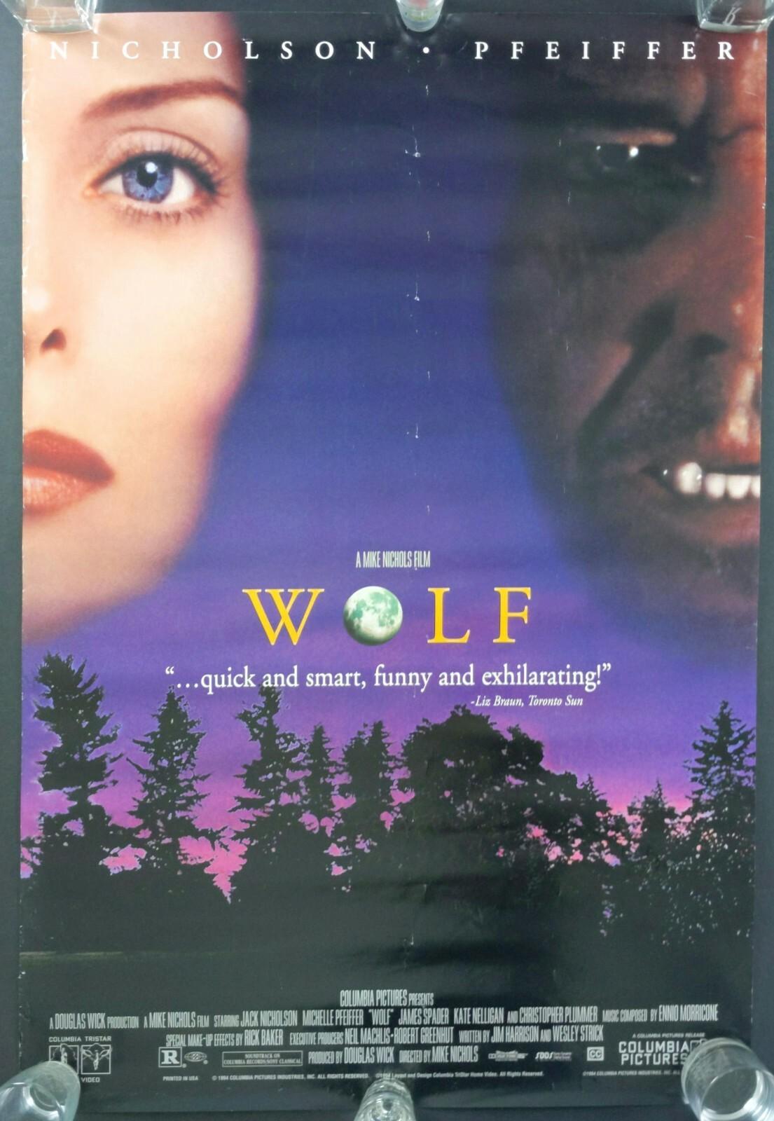 Wolf 1994 Original Movie Theater Poster 27x40 One Sheet - Rolled in Sleeve