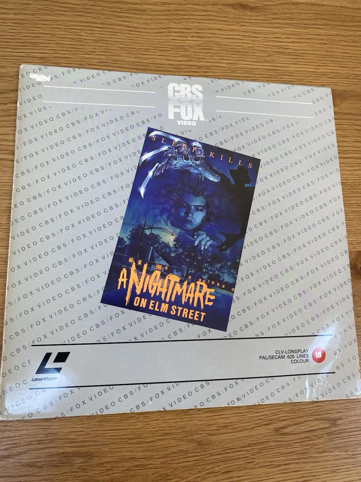 RARE A Nightmare On Elm Street LASERDISC 1984 Wes Craven PAL Robert Englund