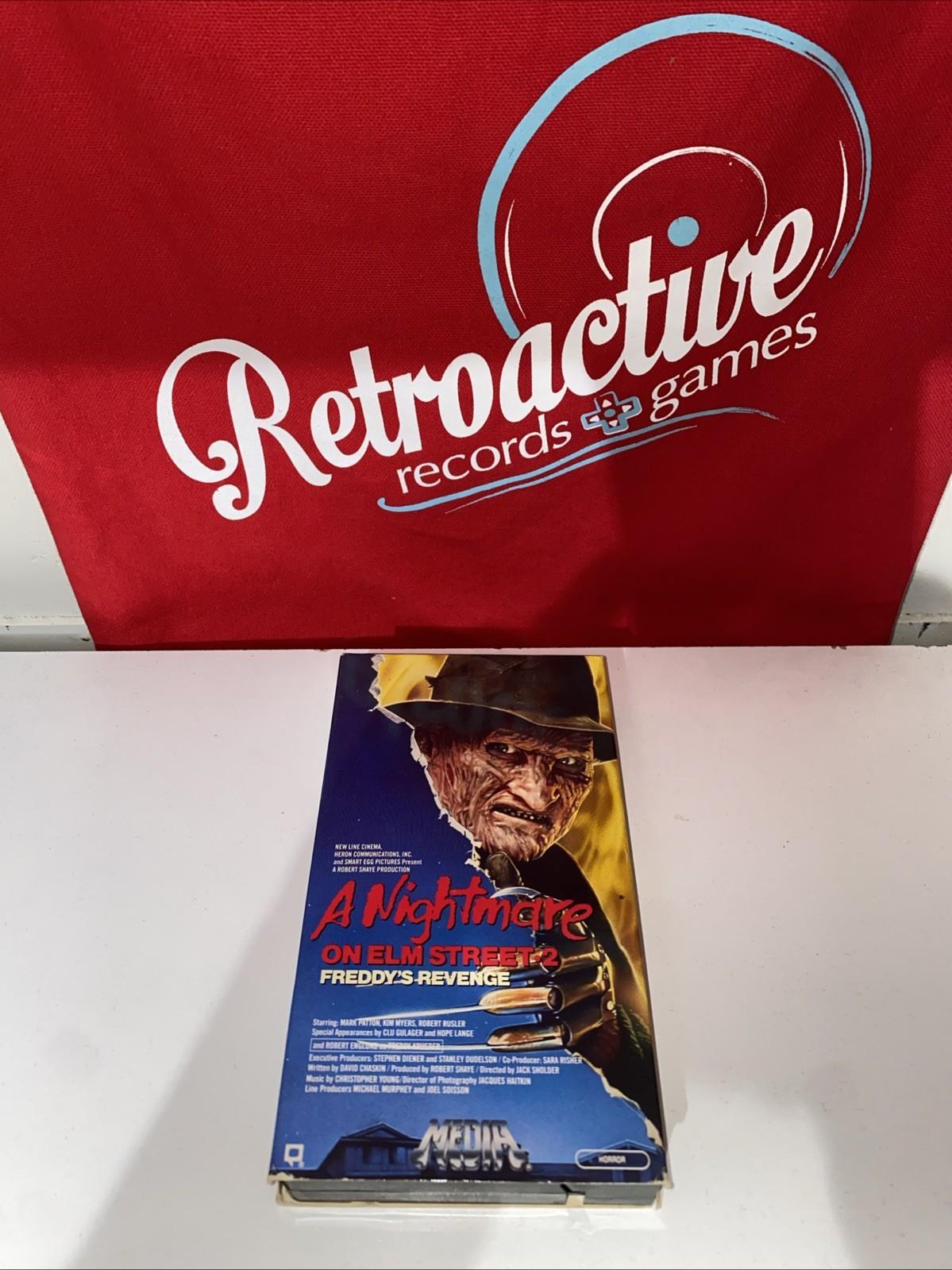 A Nightmare On Elm Street 2 Freddy's Revenge 1985 VHS Horror Media Release Rare