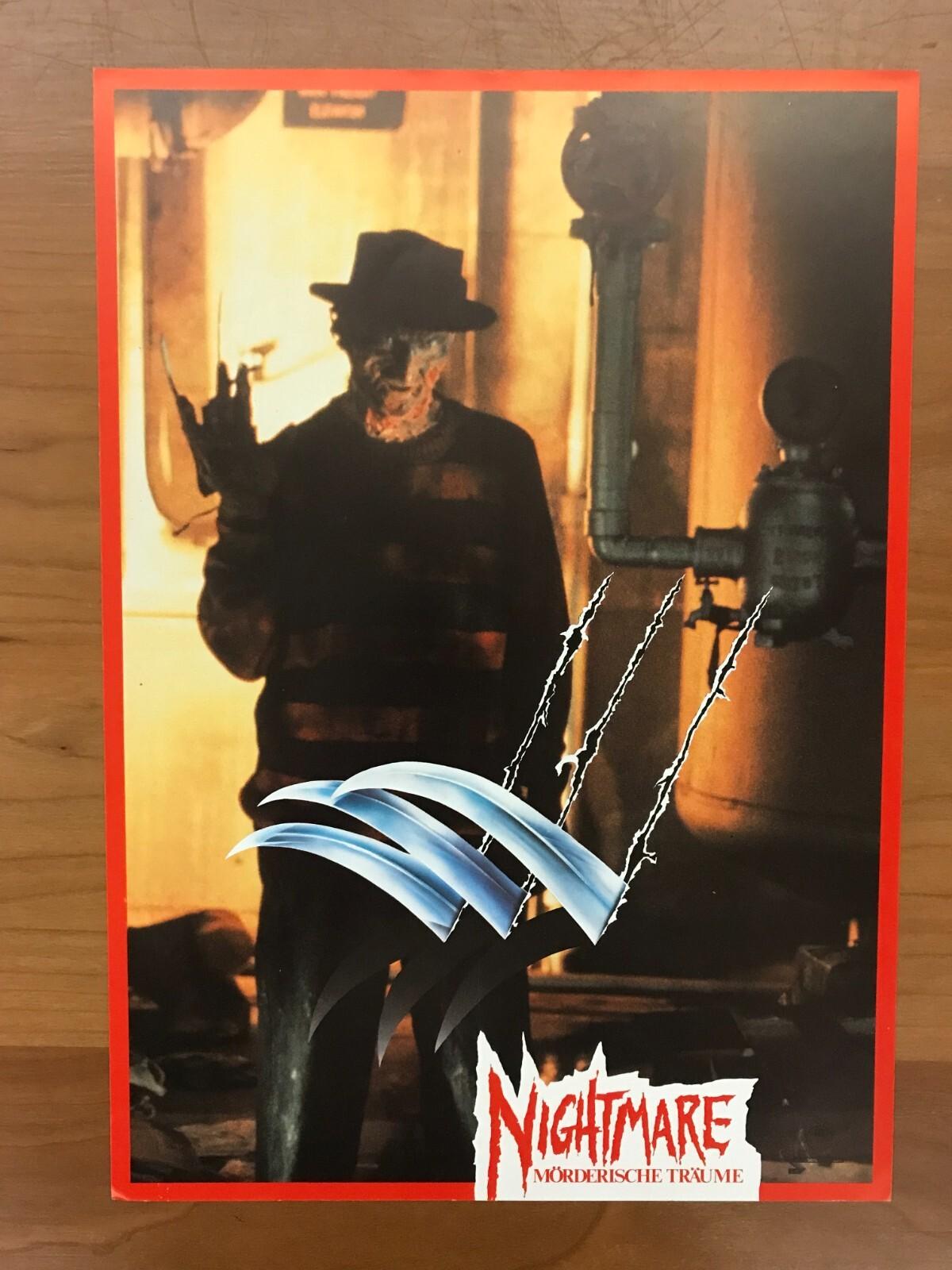 1984 New Line Cinema -Nightmare on Elm Street (1) -Movie Promo German Lobby Card