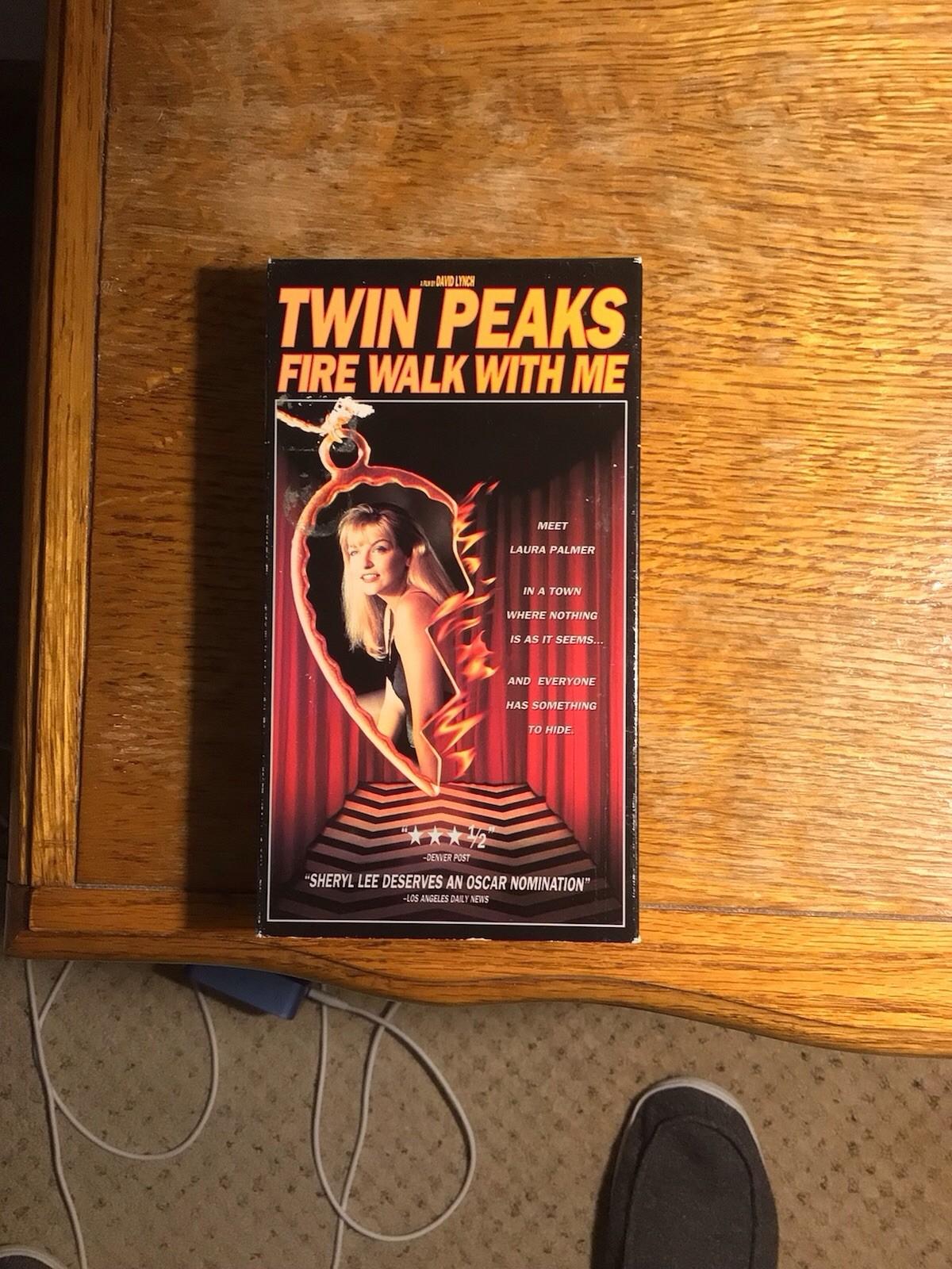TWIN PEAKS Fire Walk With Me VHS Tape David Lynch 1992 RARE Cult Bowie