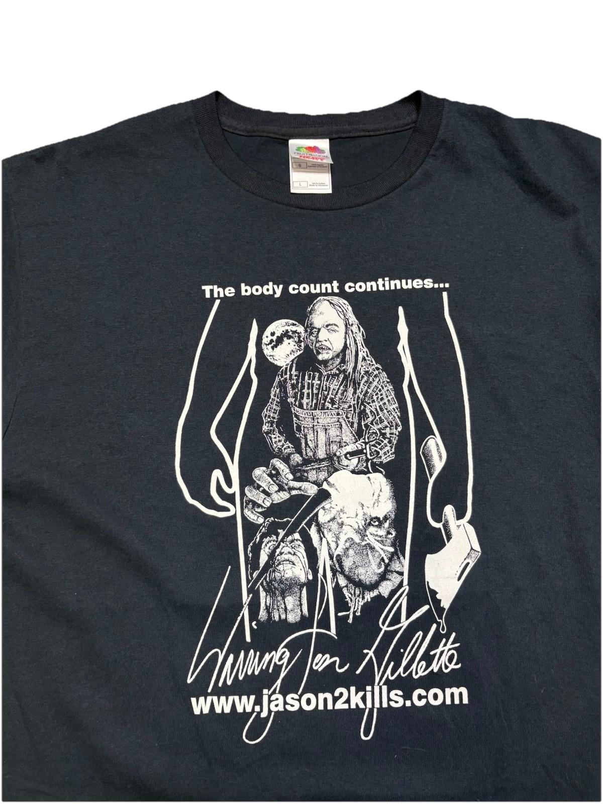 Rare Friday The 13th Jason Kills 2 Movie Promo T Shirt XL Vintage Horror