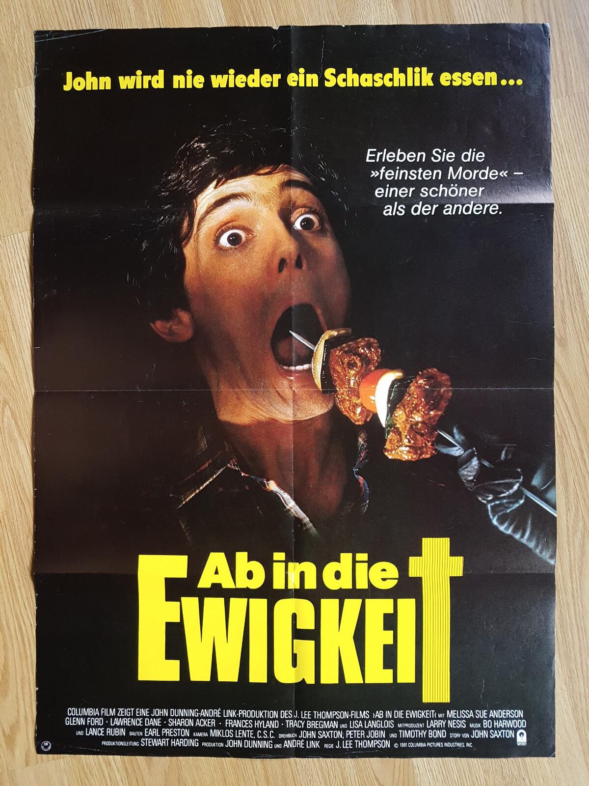 HAPPY BIRTHDAY TO ME - rare German 1-sheet 1981 J. Lee Thompson HORROR classic