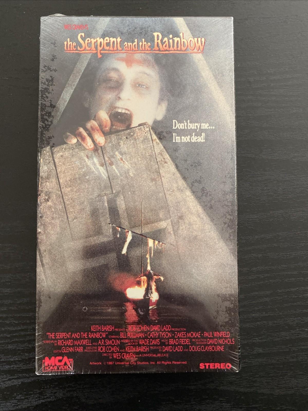 The Serpent and the Rainbow (VHS; 1987) RARE Sealed MCA Watermarks