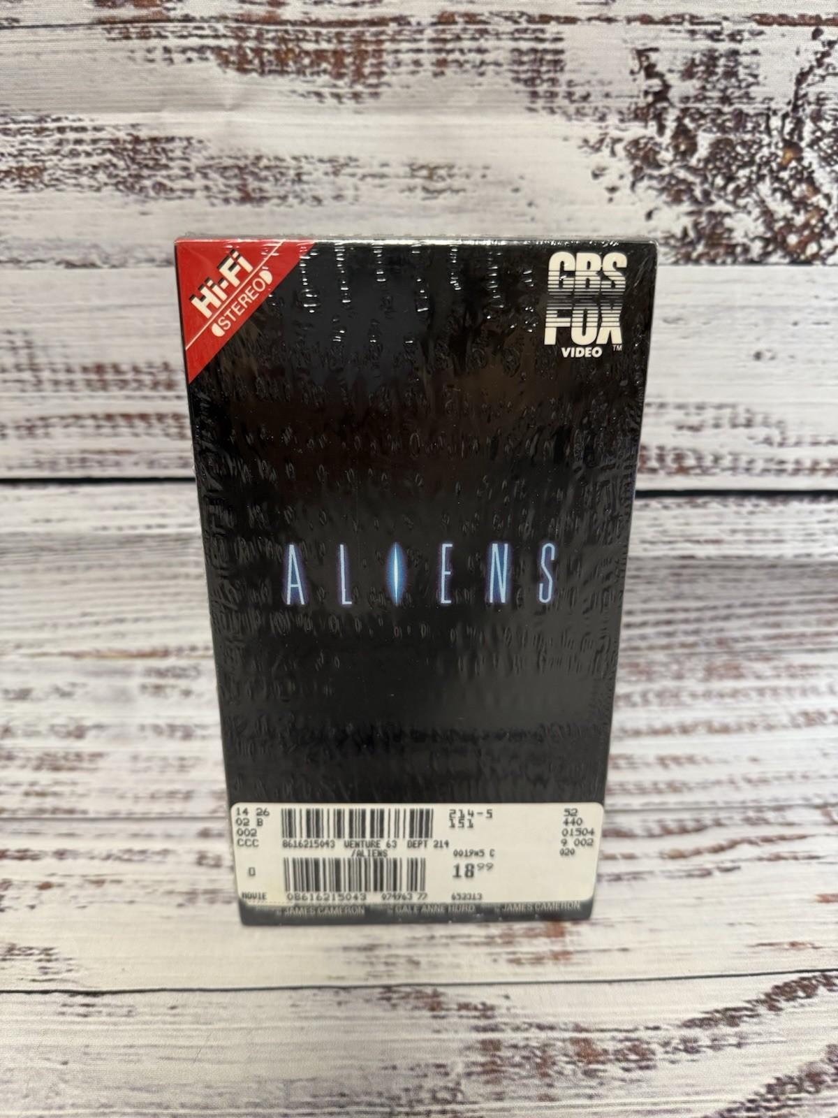 Aliens (VHS, 1986) Brand New & Sealed - CBS FOX Video - Hi-Fi Stereo
