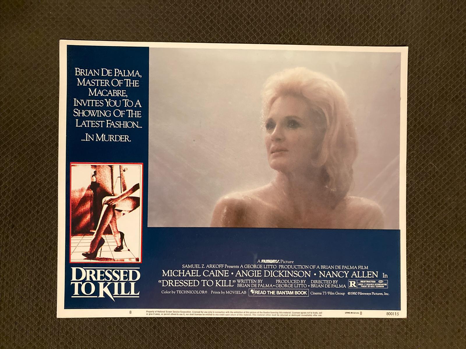 Dressed To Kill   - Original 1980  Lobby Card - Angie Dickinson