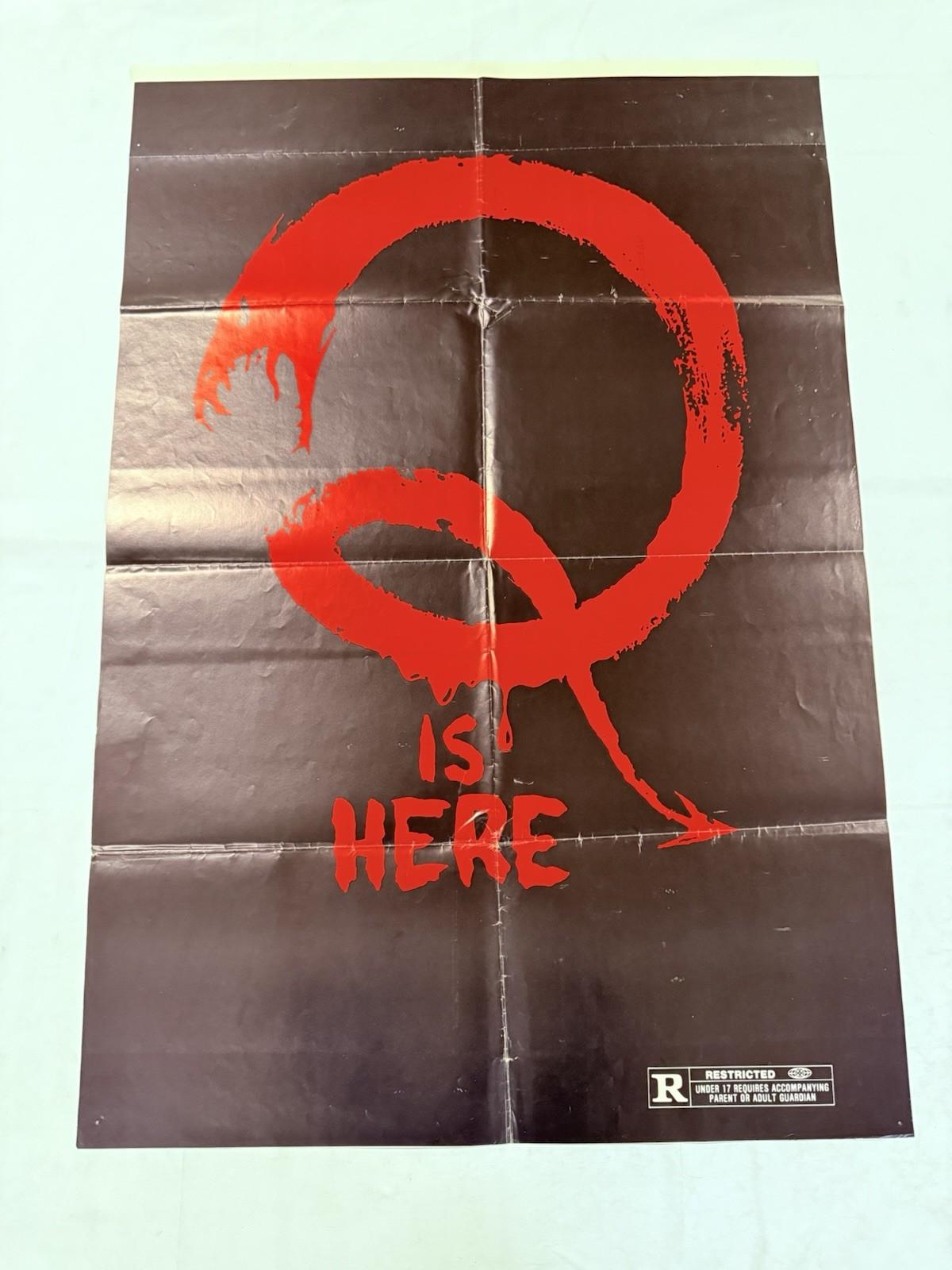 1982 Q The Winged Serpent Original 26x39 Variant Promo Theater Poster Q Is Here