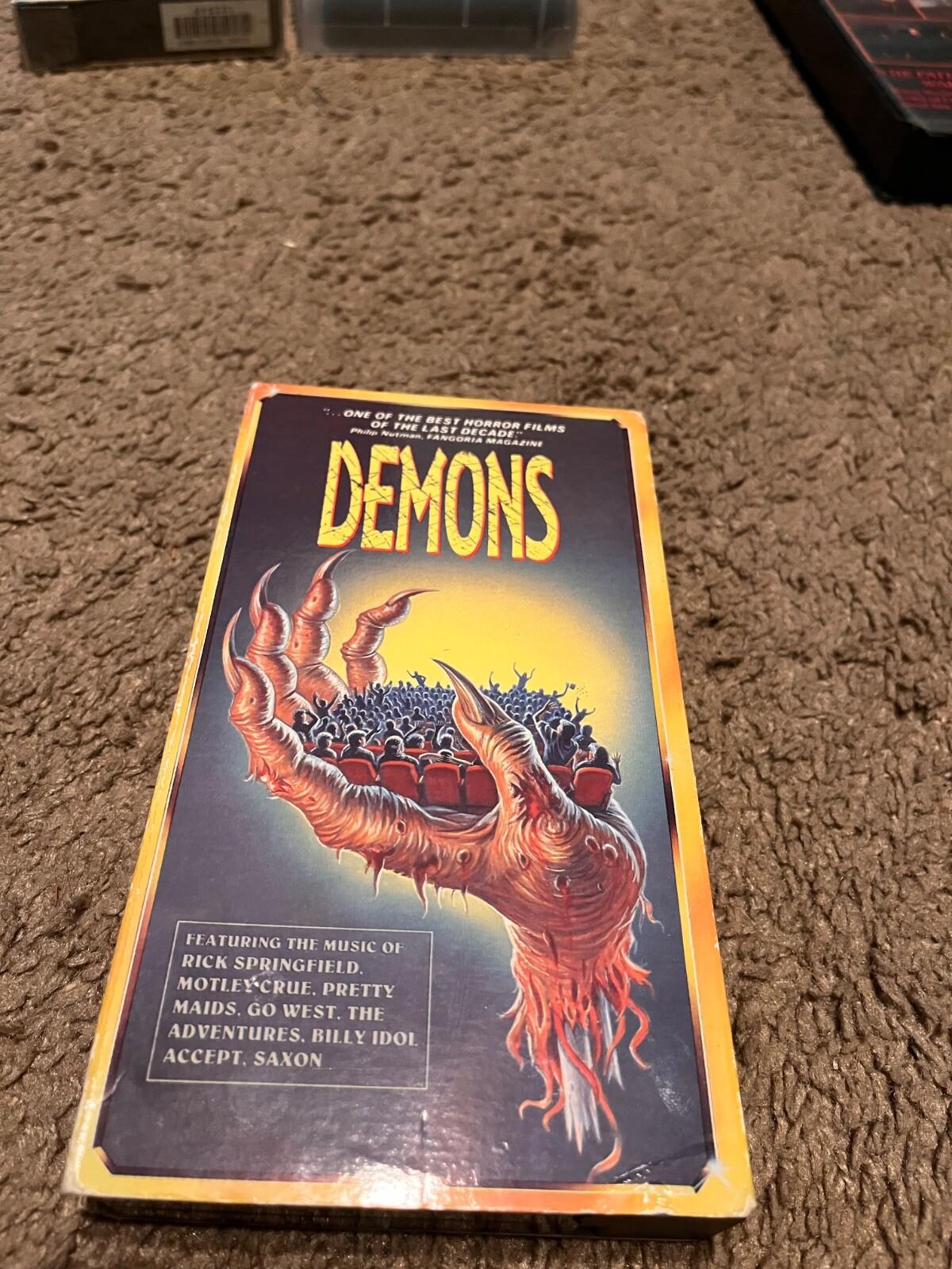 Demons VHS rare box 1985
