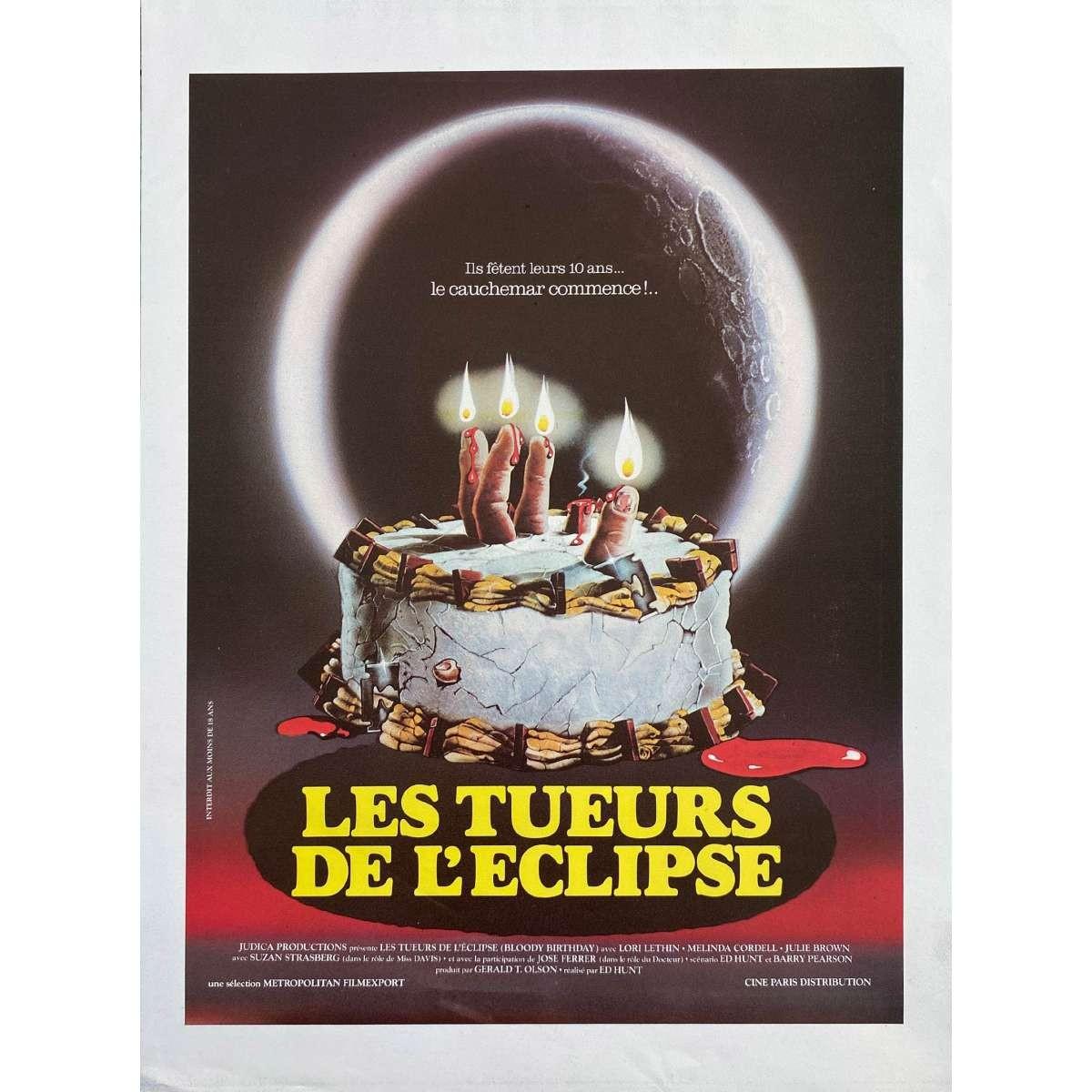 BLOODY BIRTHDAY Vintage Herald  - 9x12 in. - 1981 - Ed Hunt, Lori Lethin