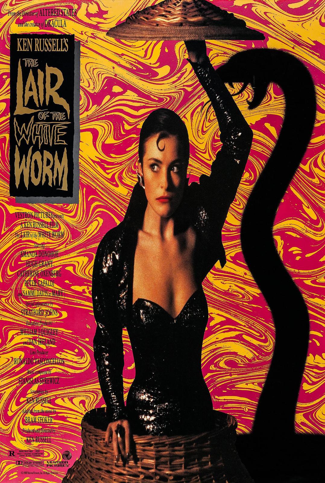 THE LAIR OF THE WHITE WORM (1988) ORIGINAL MOVIE POSTER  -  ROLLED