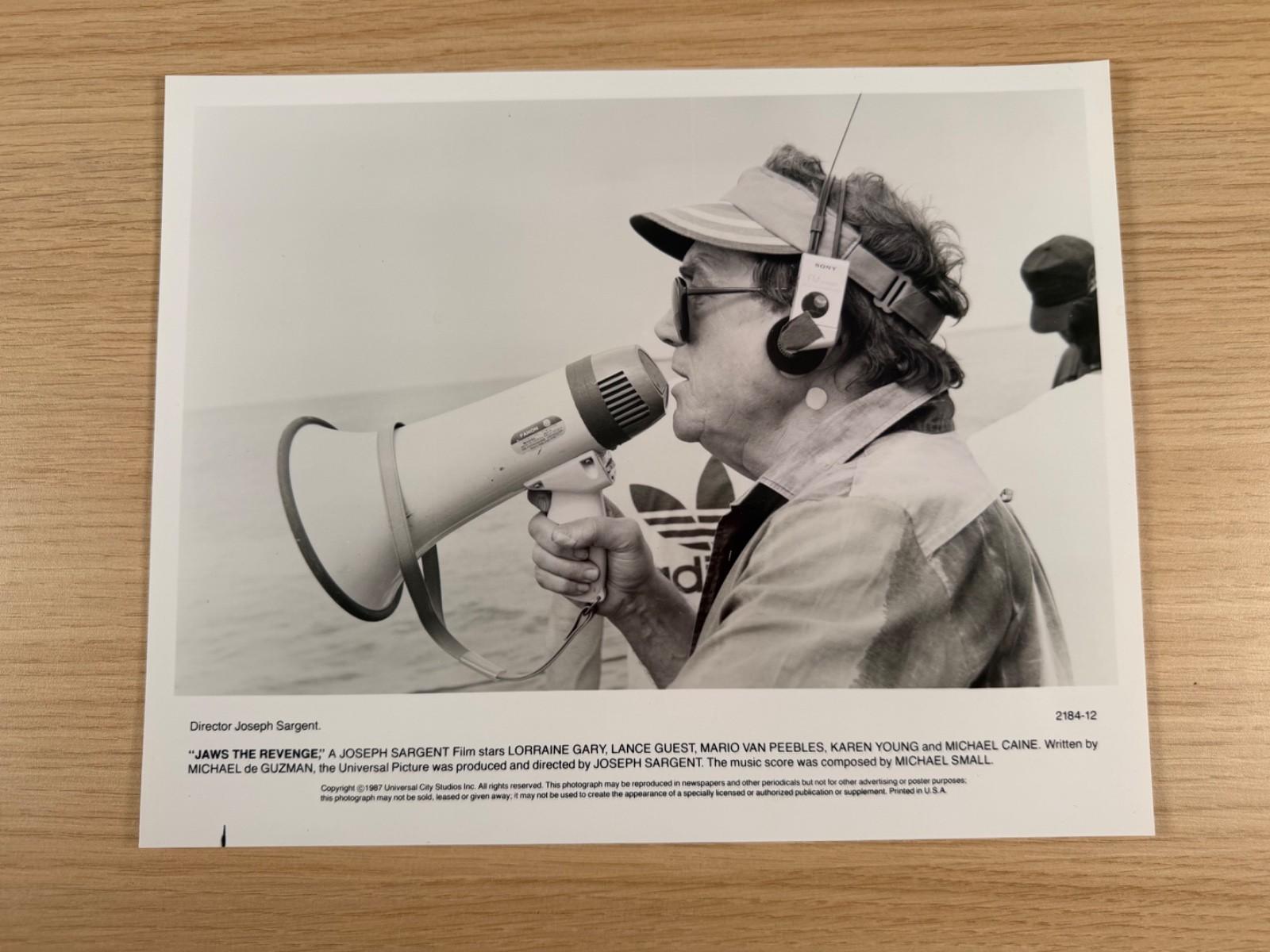 Jaws The Revenge Director Joseph Sargent On Set Original Press Still 1987 8x10