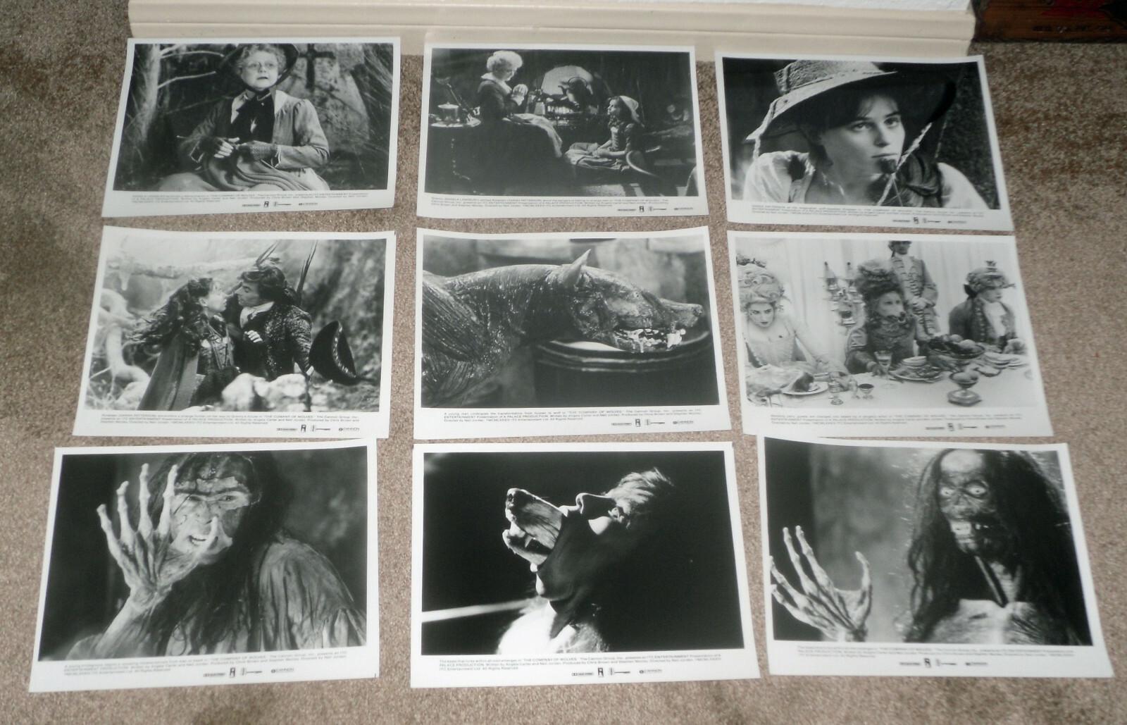 THE COMPANY OF WOLVES original set of 9 b/w lobby still photos ANGELA LANSBURY