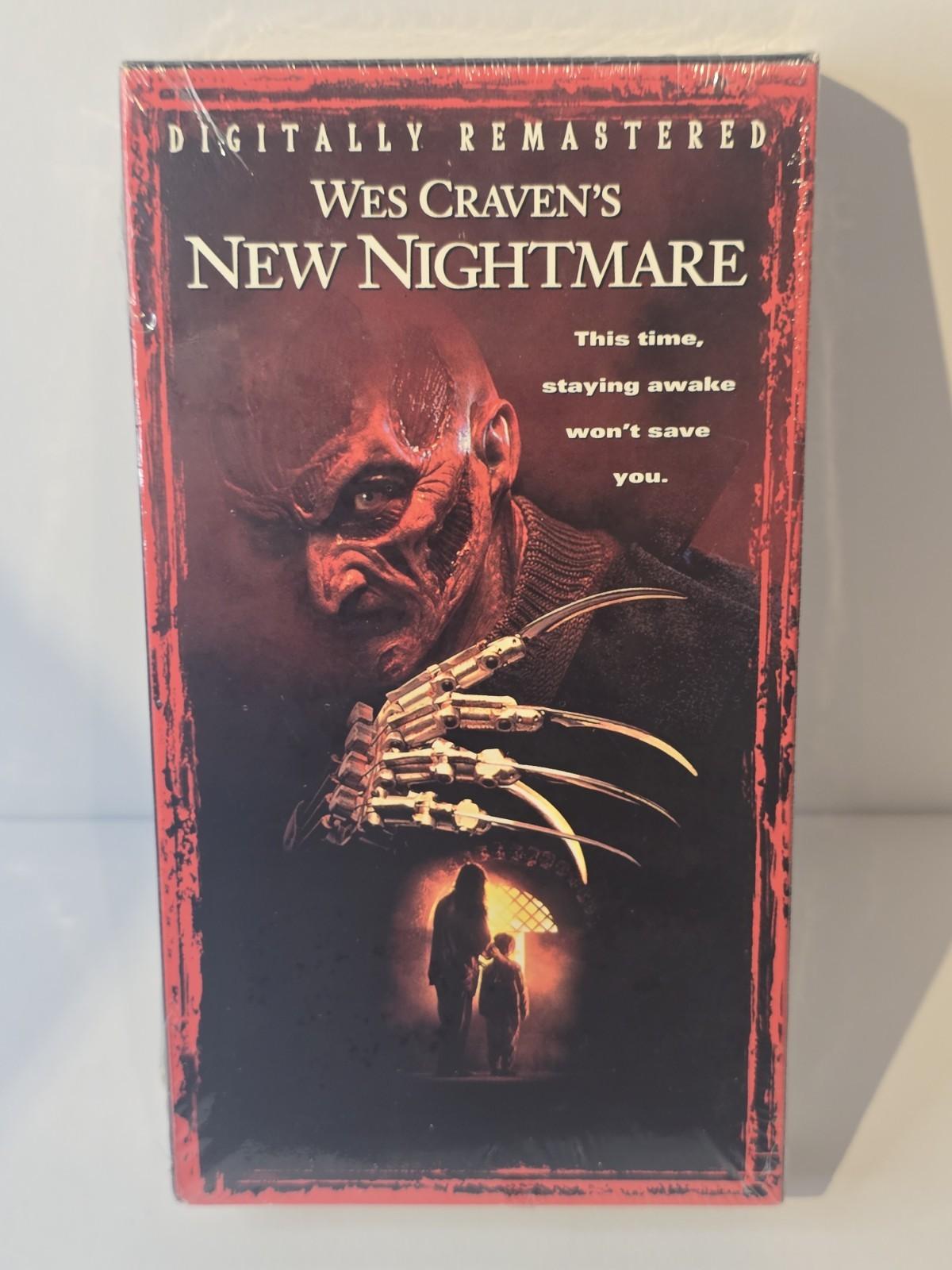 Factory Sealed Nightmare Om Elm Street Wes Craven's New Nightmare VHS Watermarks