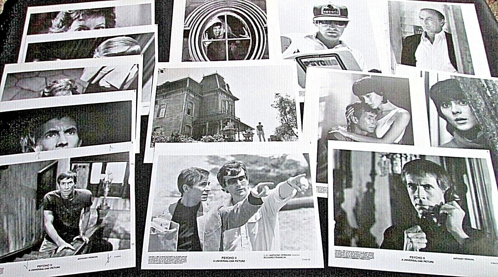 ANTHONY PERKINS:(PSYCHO II) ORIG,1983 MOVIE PRESSKIT PHOTO SET (CLASSIC)