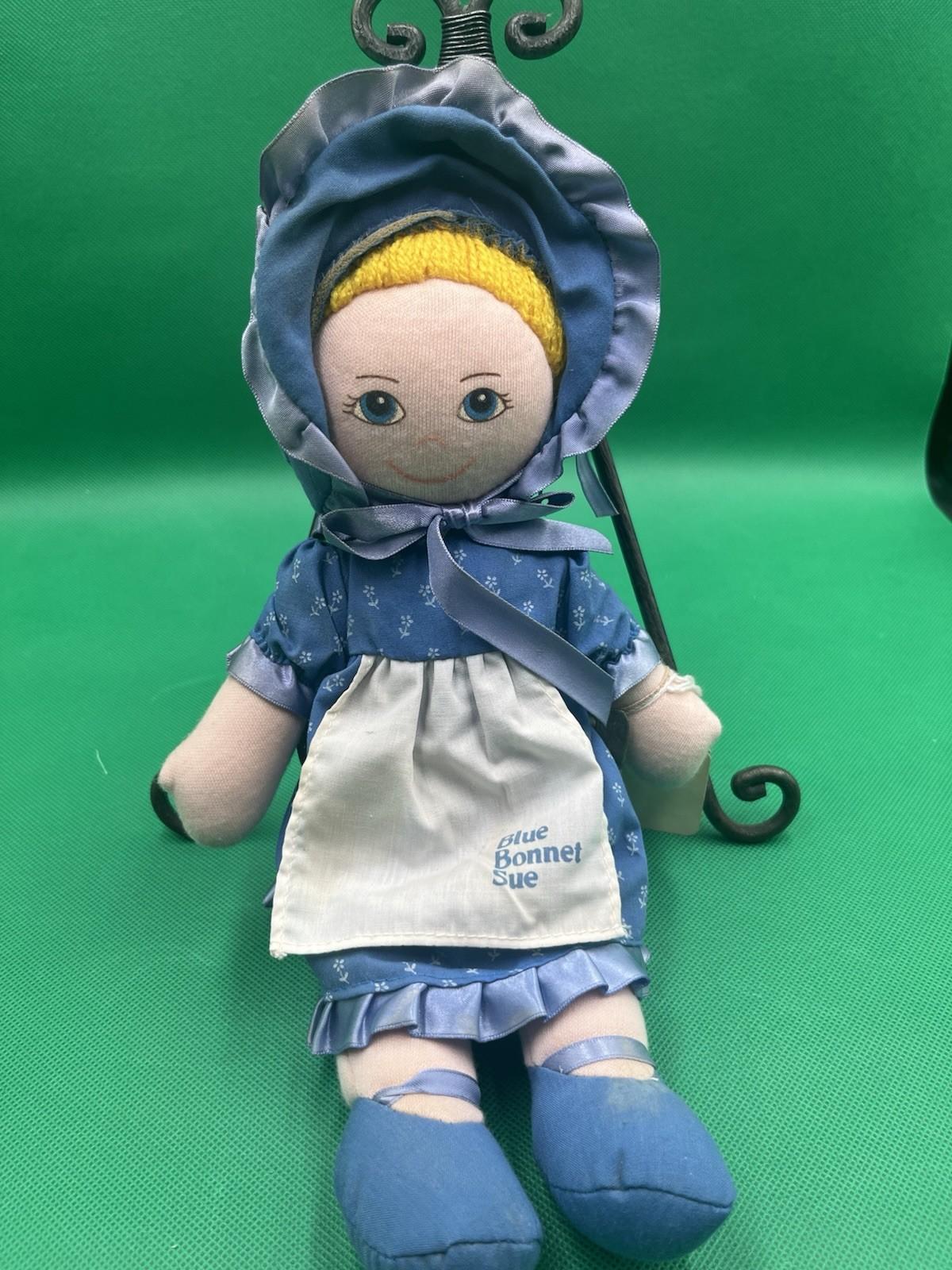 Blue Bonnet Sue Doll Vintage 1986 Nabisco Dakin Promo Original Tag 12 Inch