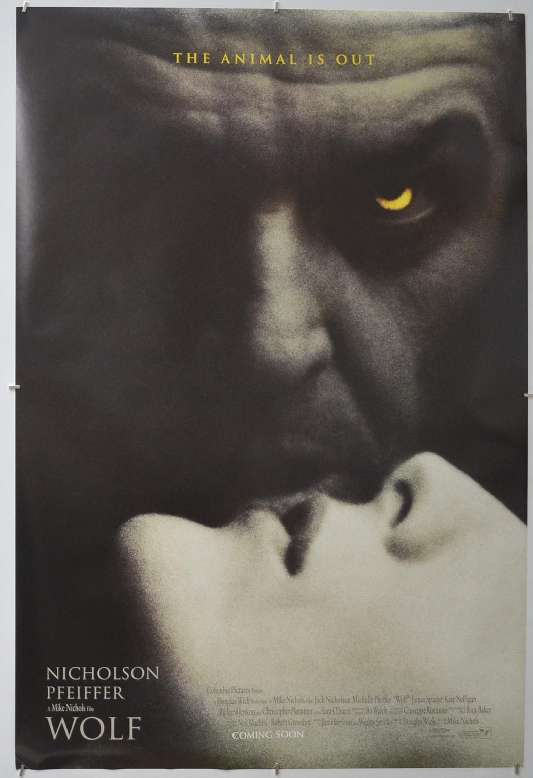 WOLF (1994) Original One Sheet Film Poster - Jack Nicholson, Michelle Pfeiffer