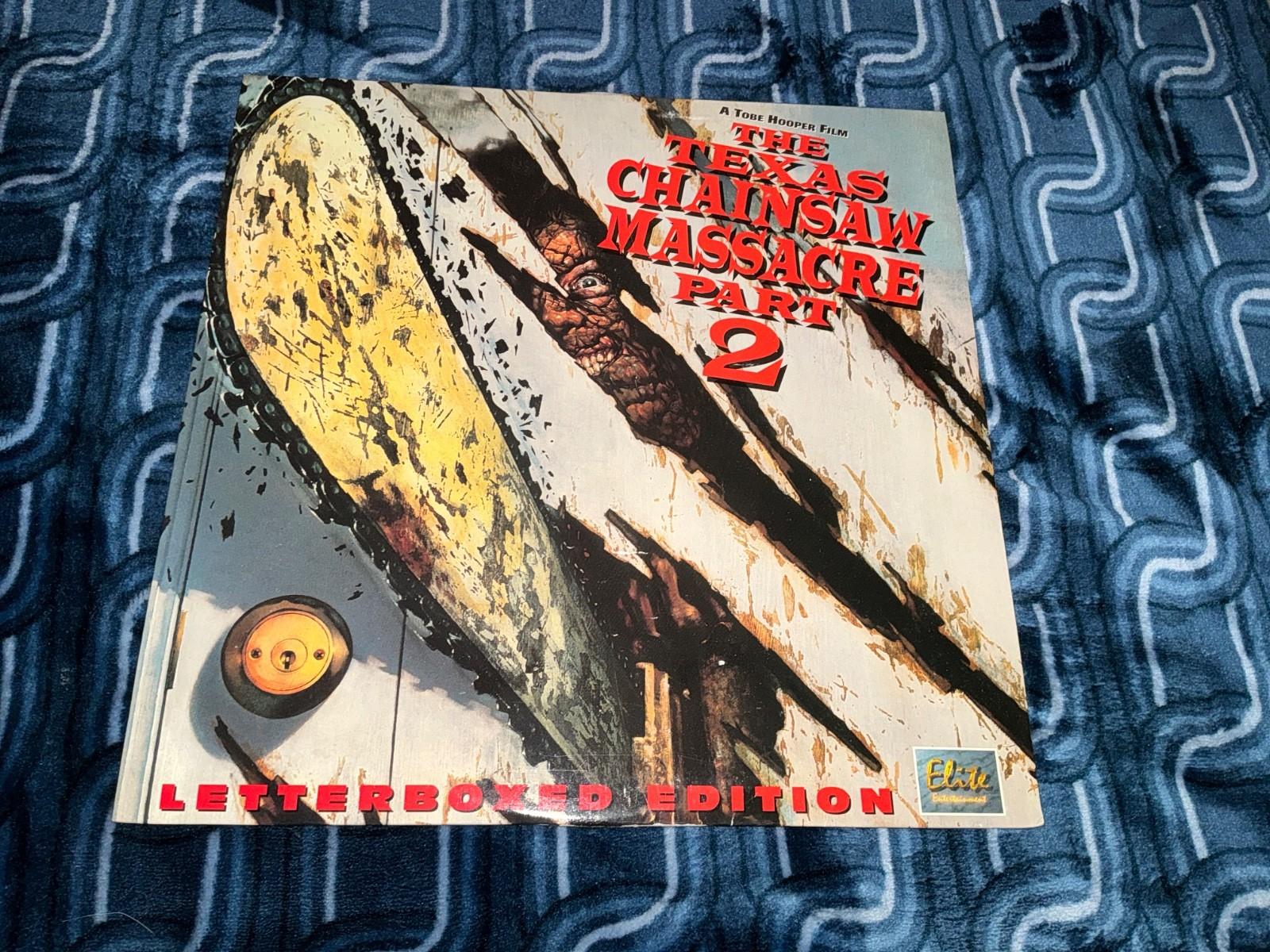 THE TEXAS CHAINSAW MASSACRE PART 2 Letterboxed Edition Laserdisc 1986 RARE!