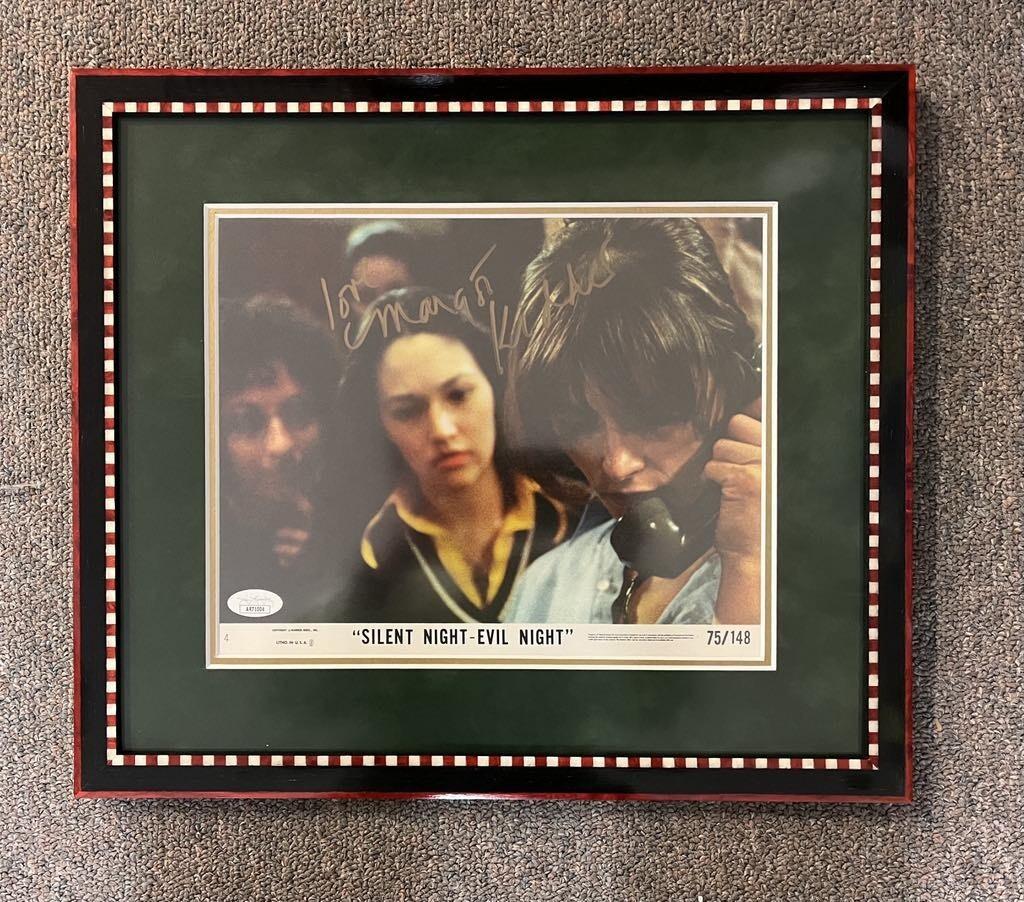 Black Christmas Framed 1974 Lobby Card Autographed Auto'd By Margot Kidder JSA