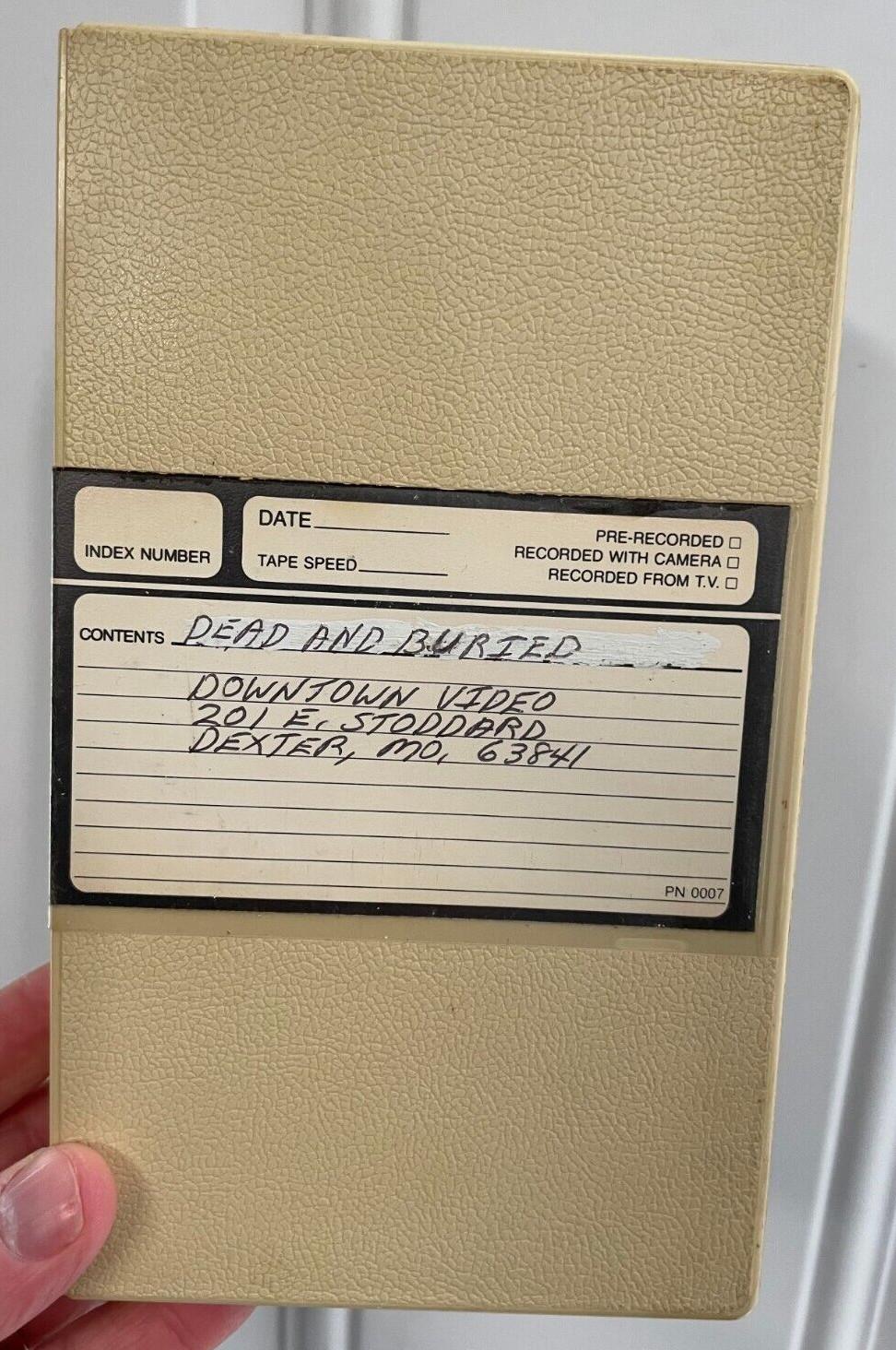 Dead and Buried Video Store Clamshell VHS Case Horror  Zombies CASE ONLY Englund